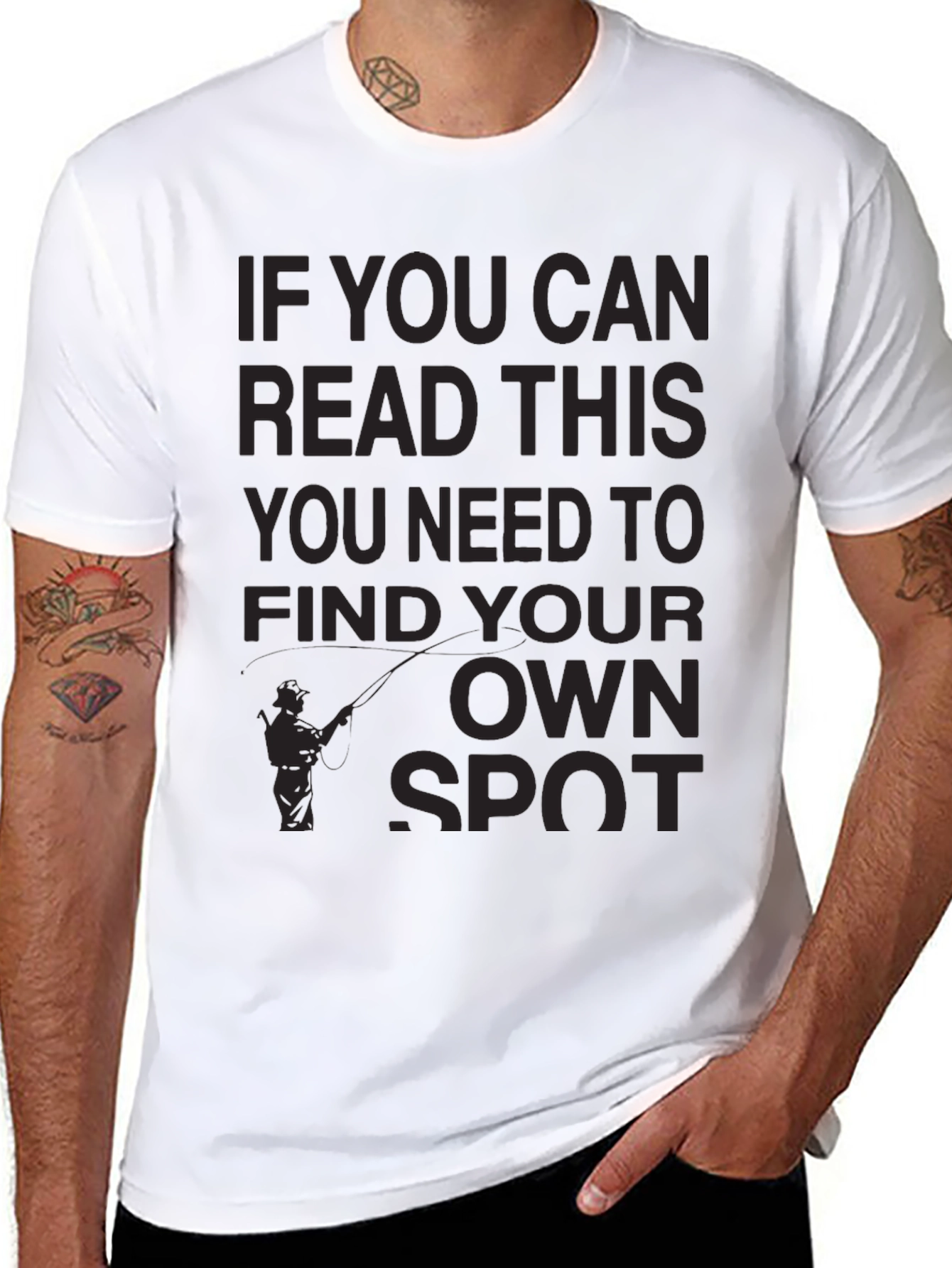 Fishing Humor T-Shirt: Find Your Own Spot