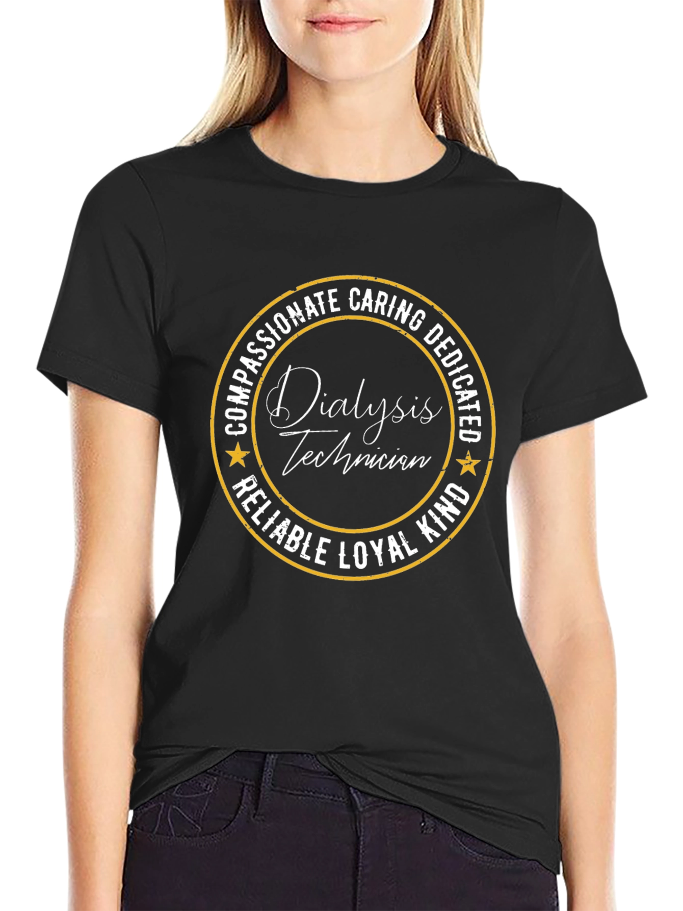 Dialysis Technician T-Shirt - Compassionate Caring Dedicated