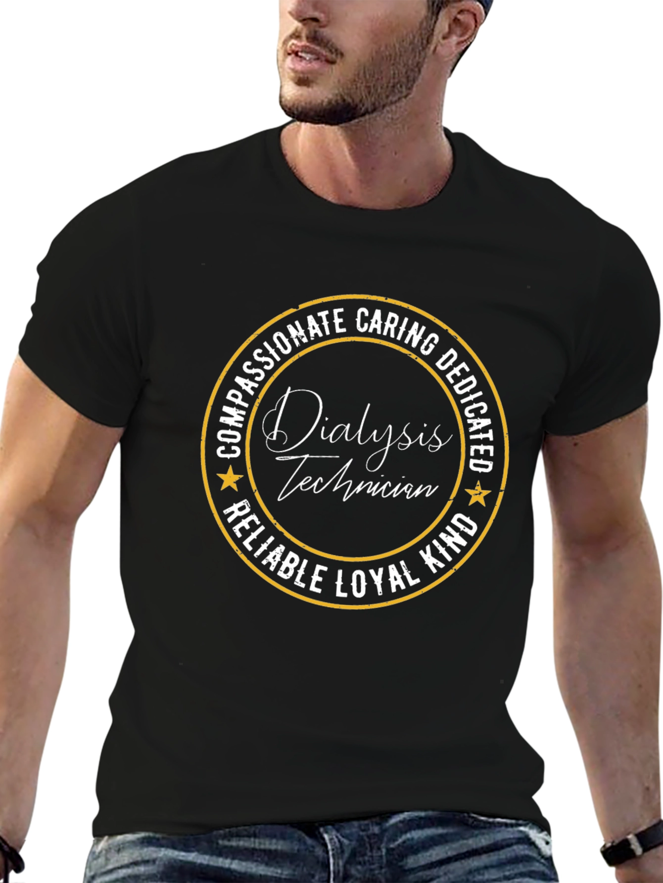 Dialysis Technician T-Shirt - Compassionate Caring Dedicated