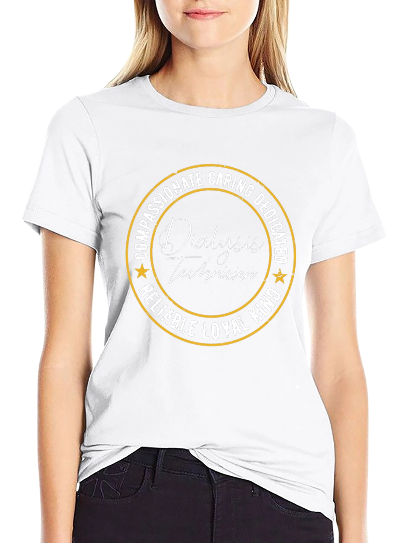 Dialysis Technician T-Shirt - Compassionate Caring Dedicated
