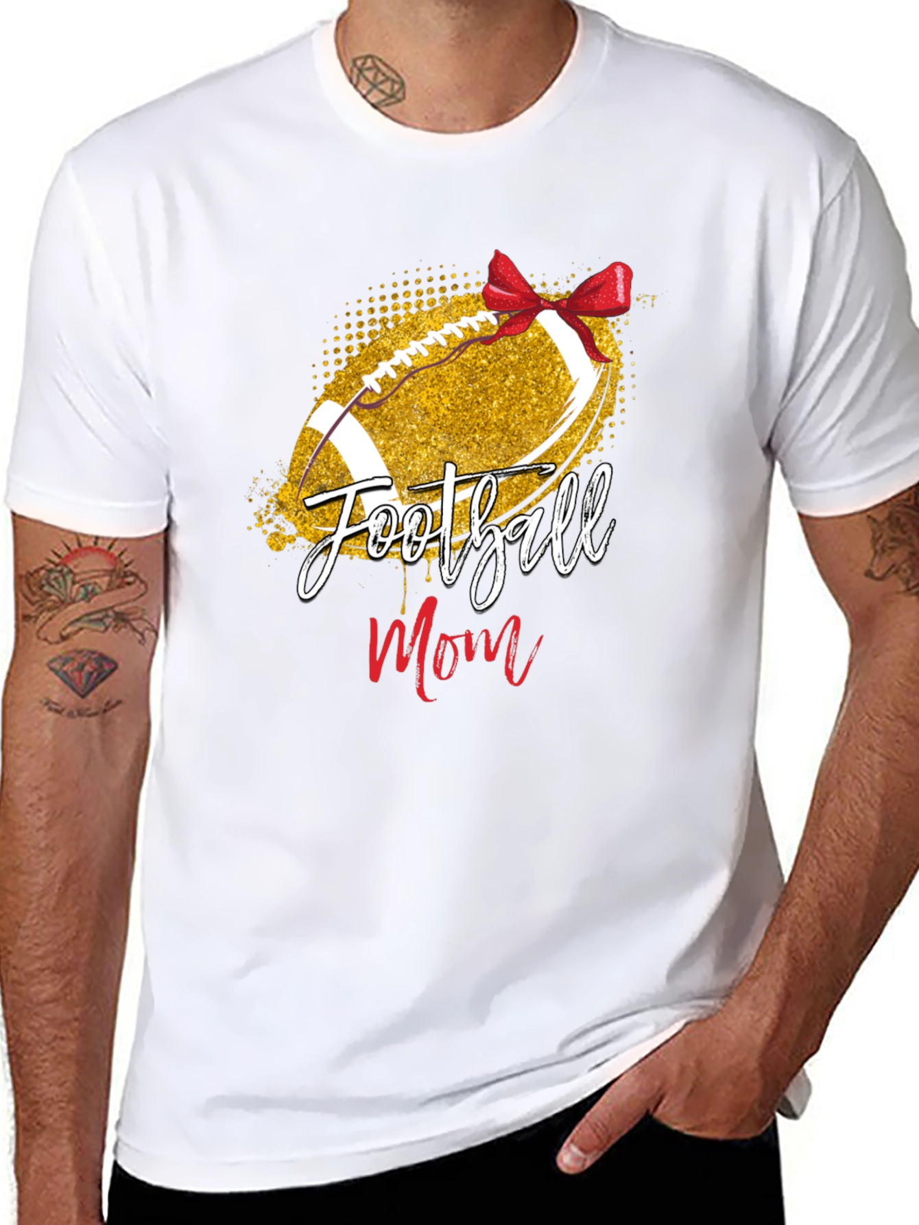 Football Mom Graphic T-Shirt