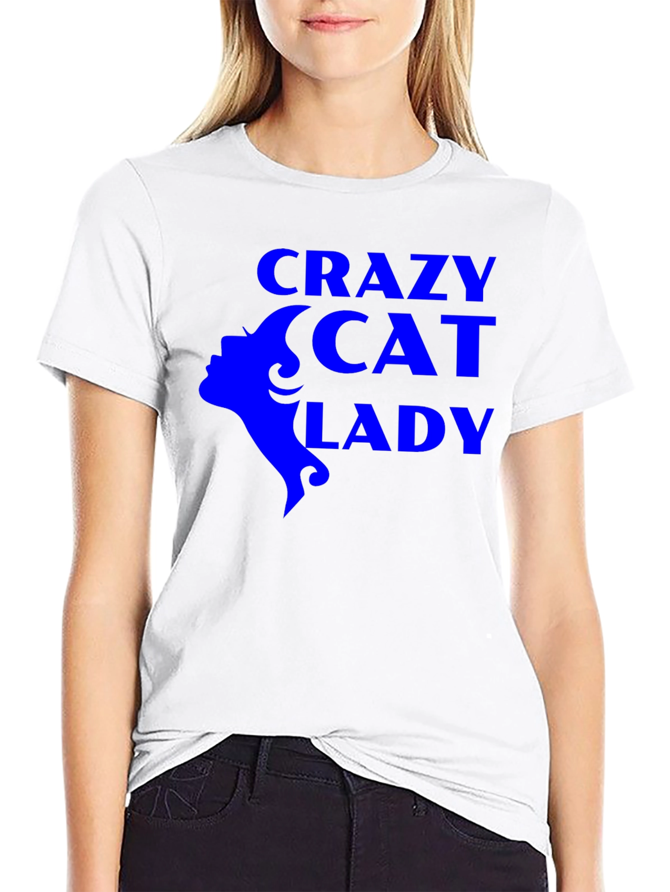 Crazy Cat Lady Graphic Tee - Black Unisex T-Shirt