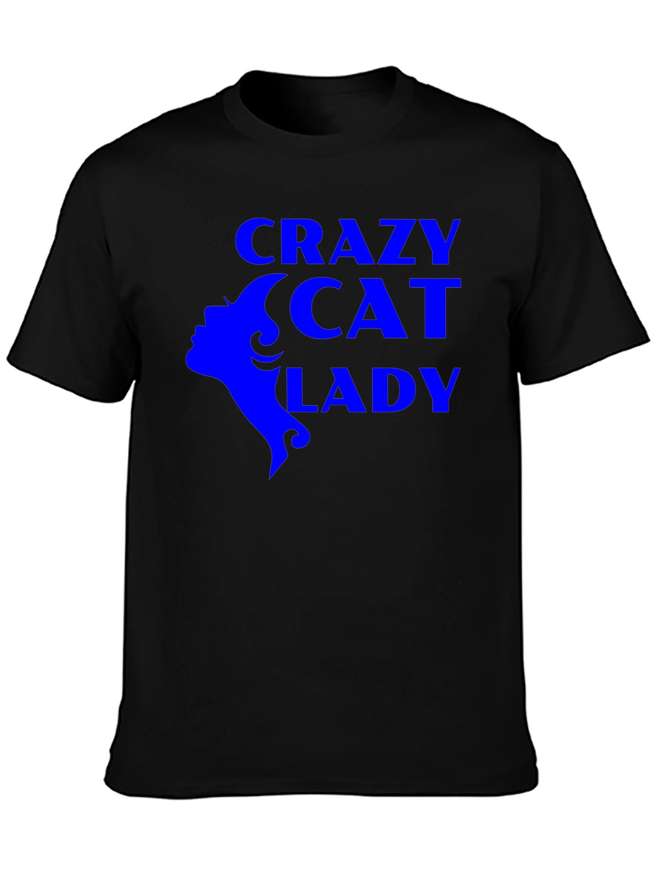 Crazy Cat Lady Graphic Tee - Black Unisex T-Shirt