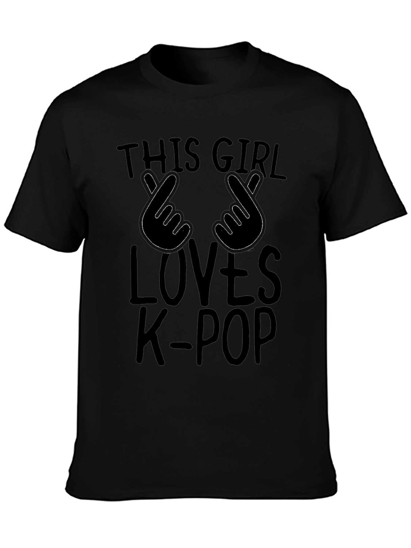 K-Pop Fan T-Shirt - This Girl Loves K-Pop Design