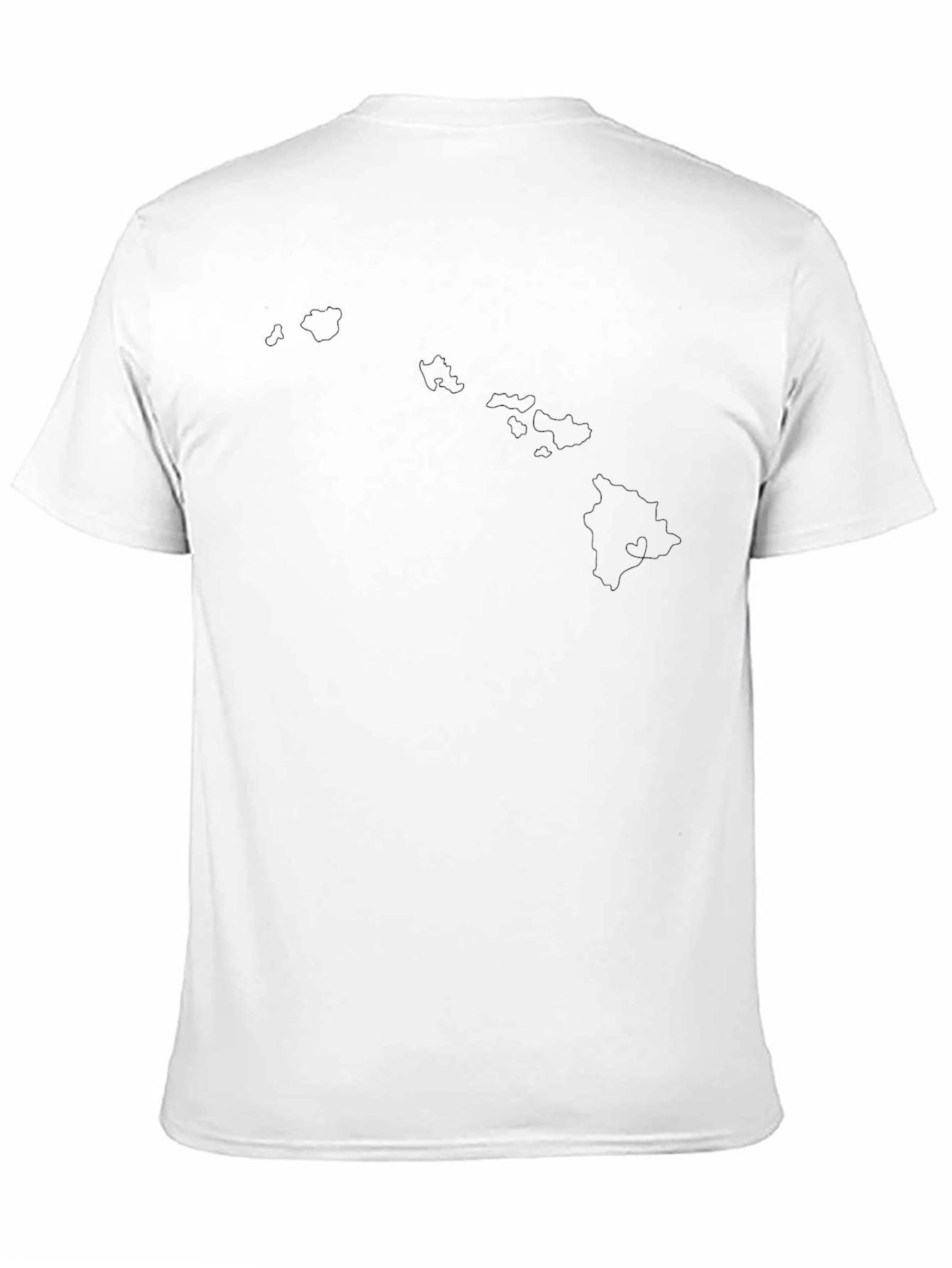 Hawaii Islands Black Graphic Tee