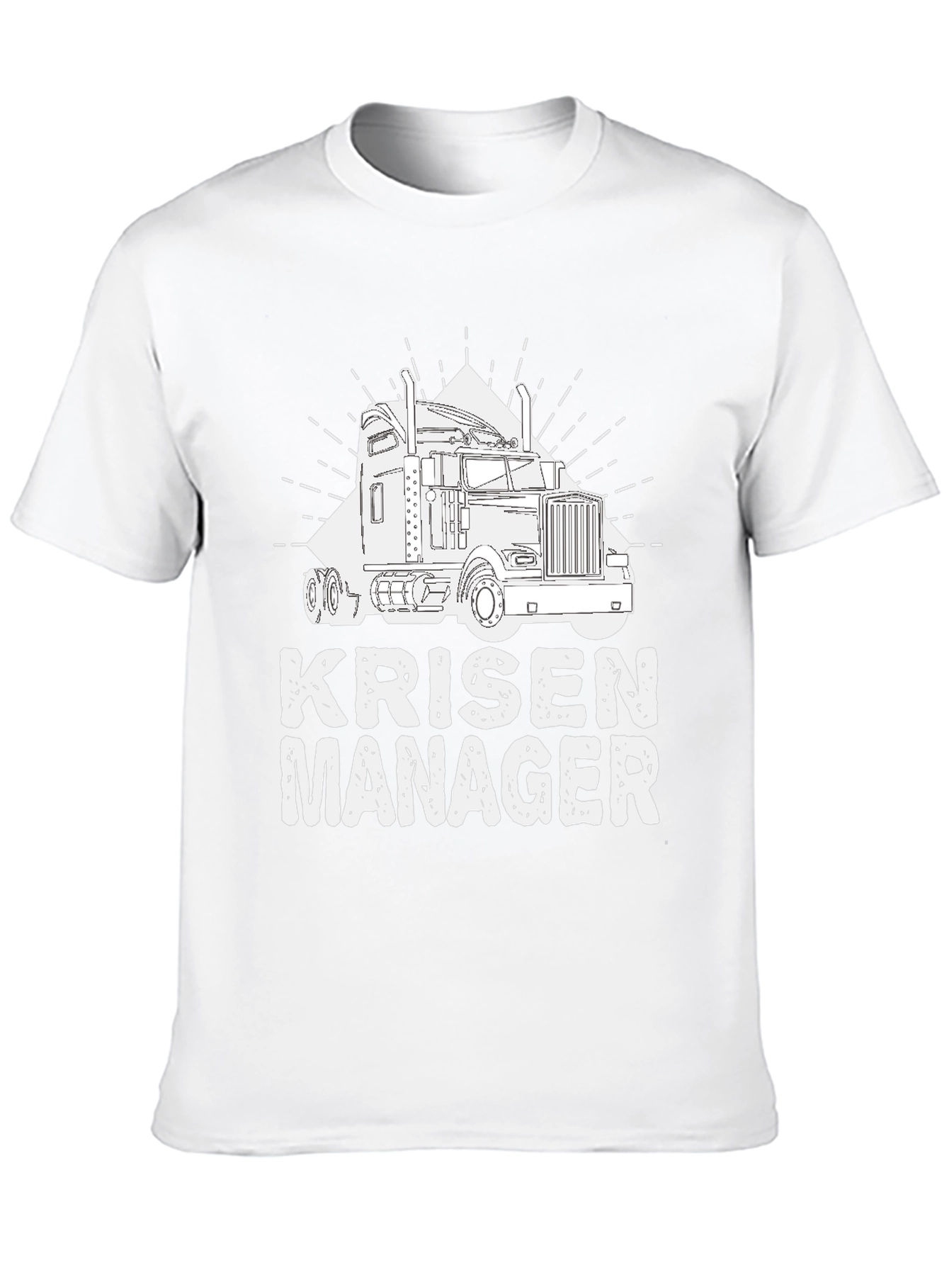 Krisen Manager Trucker T-Shirt