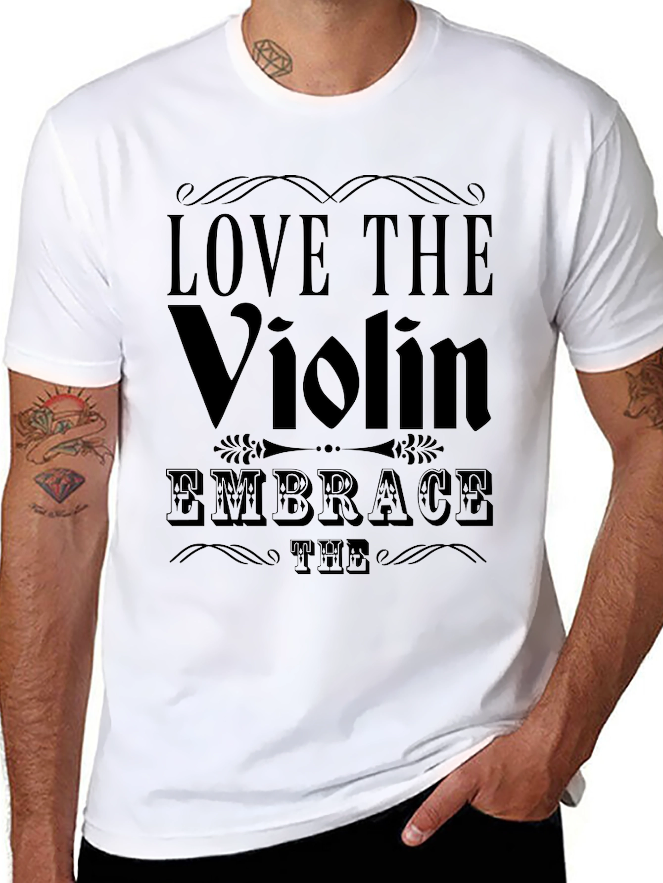 Love the Violin Graphic Tee - Embrace the Music!
