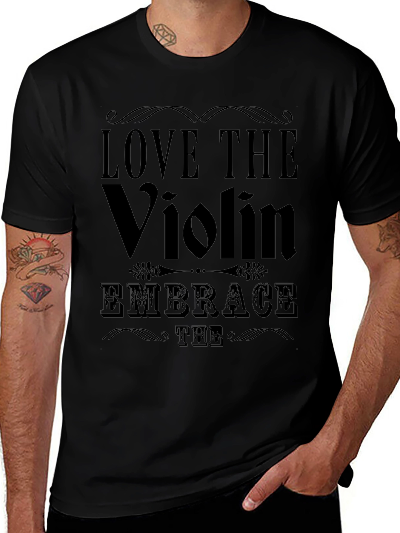 Love the Violin Graphic Tee - Embrace the Music!