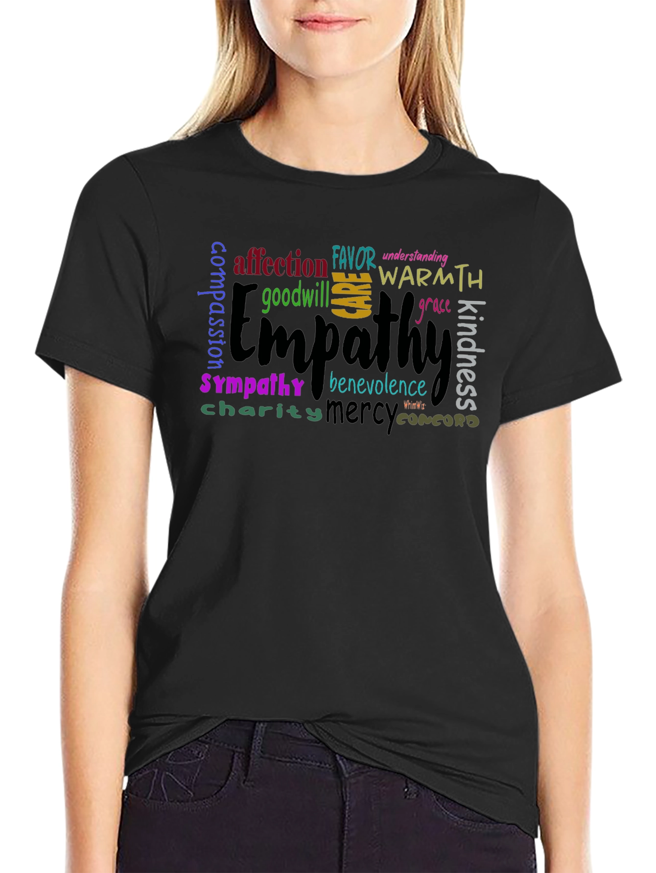 Empathy Word Cloud Graphic T-Shirt