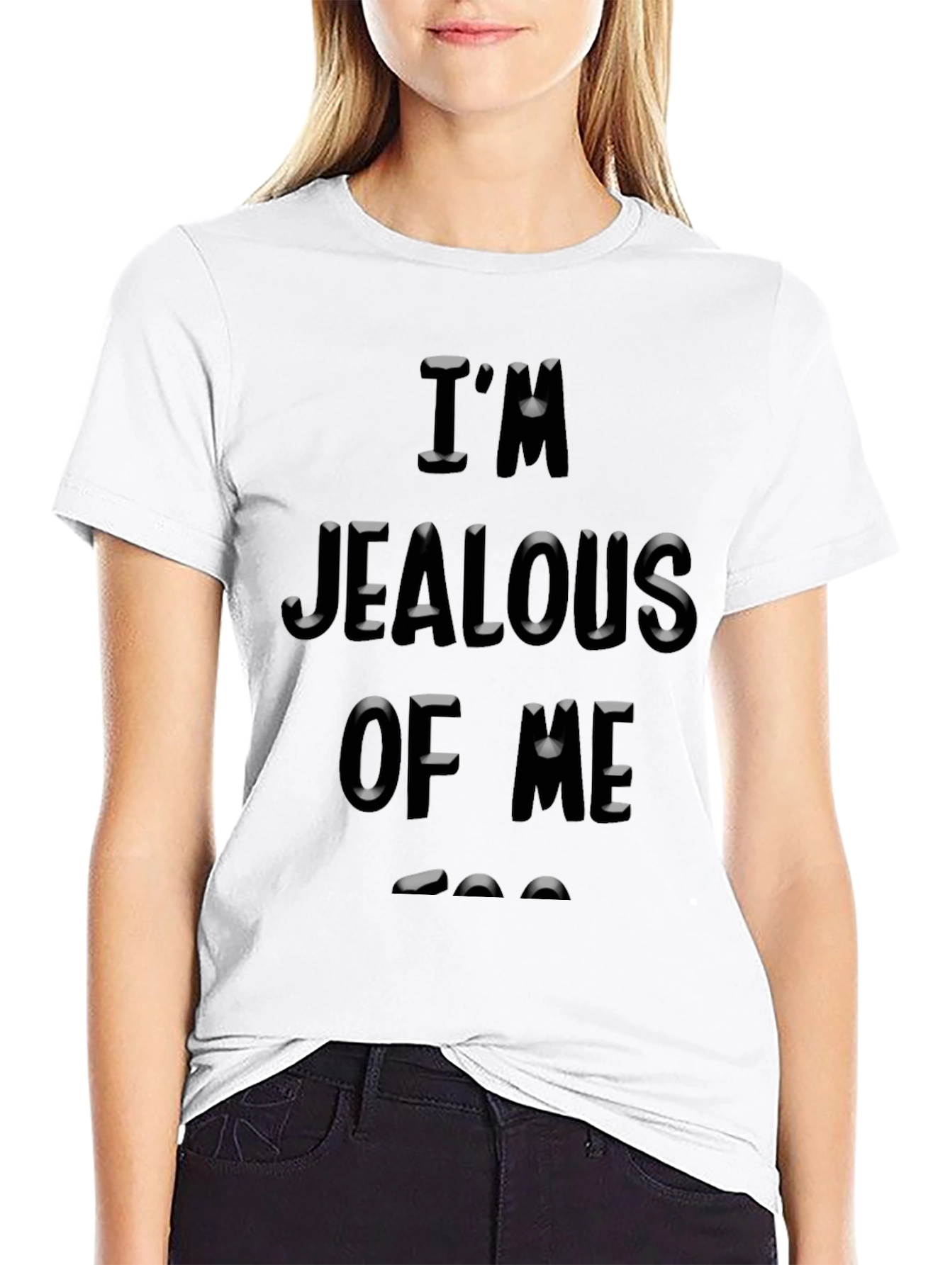 Jealous Of Me Graphic Tee - Black