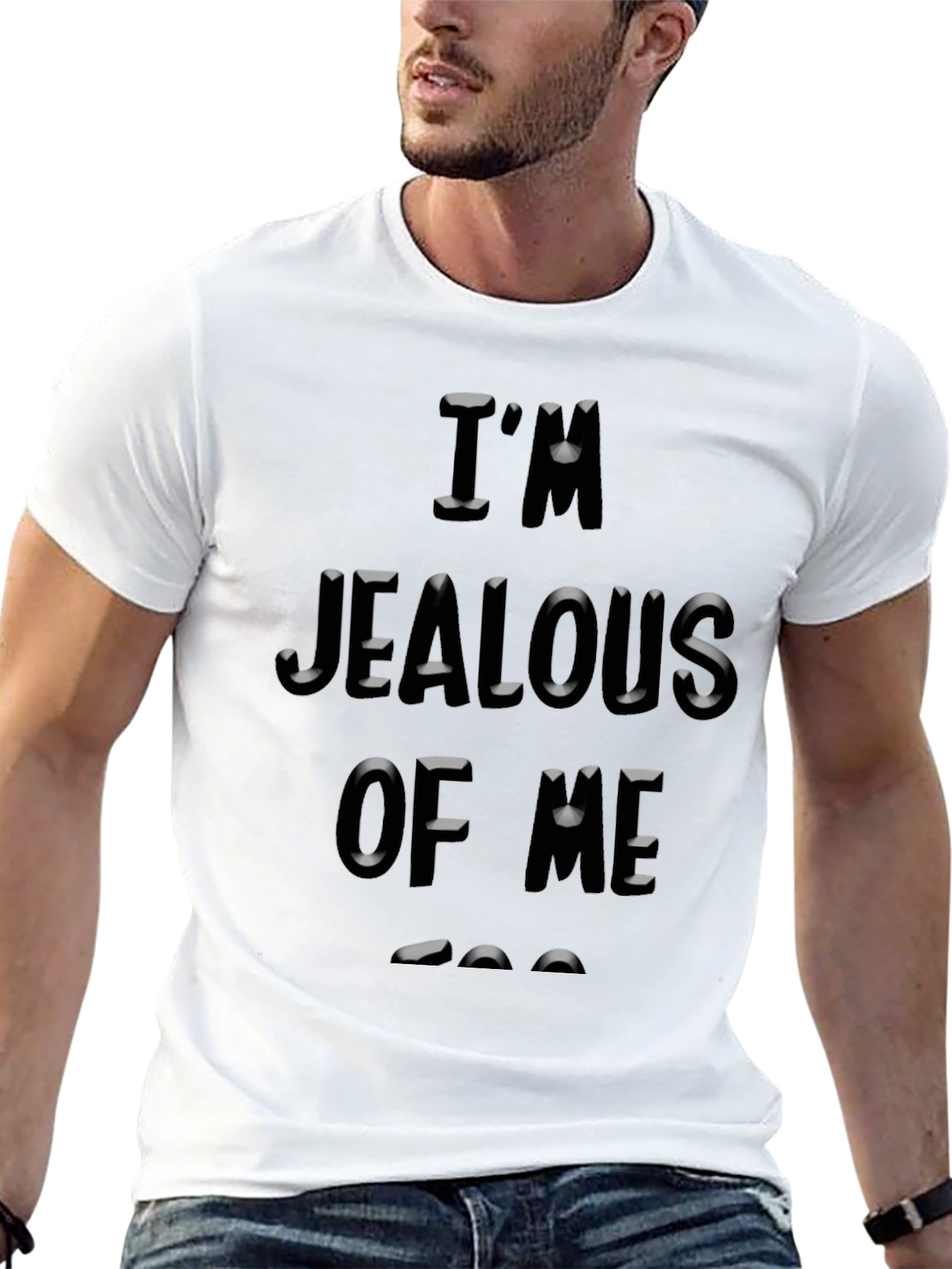 Jealous Of Me Graphic Tee - Black