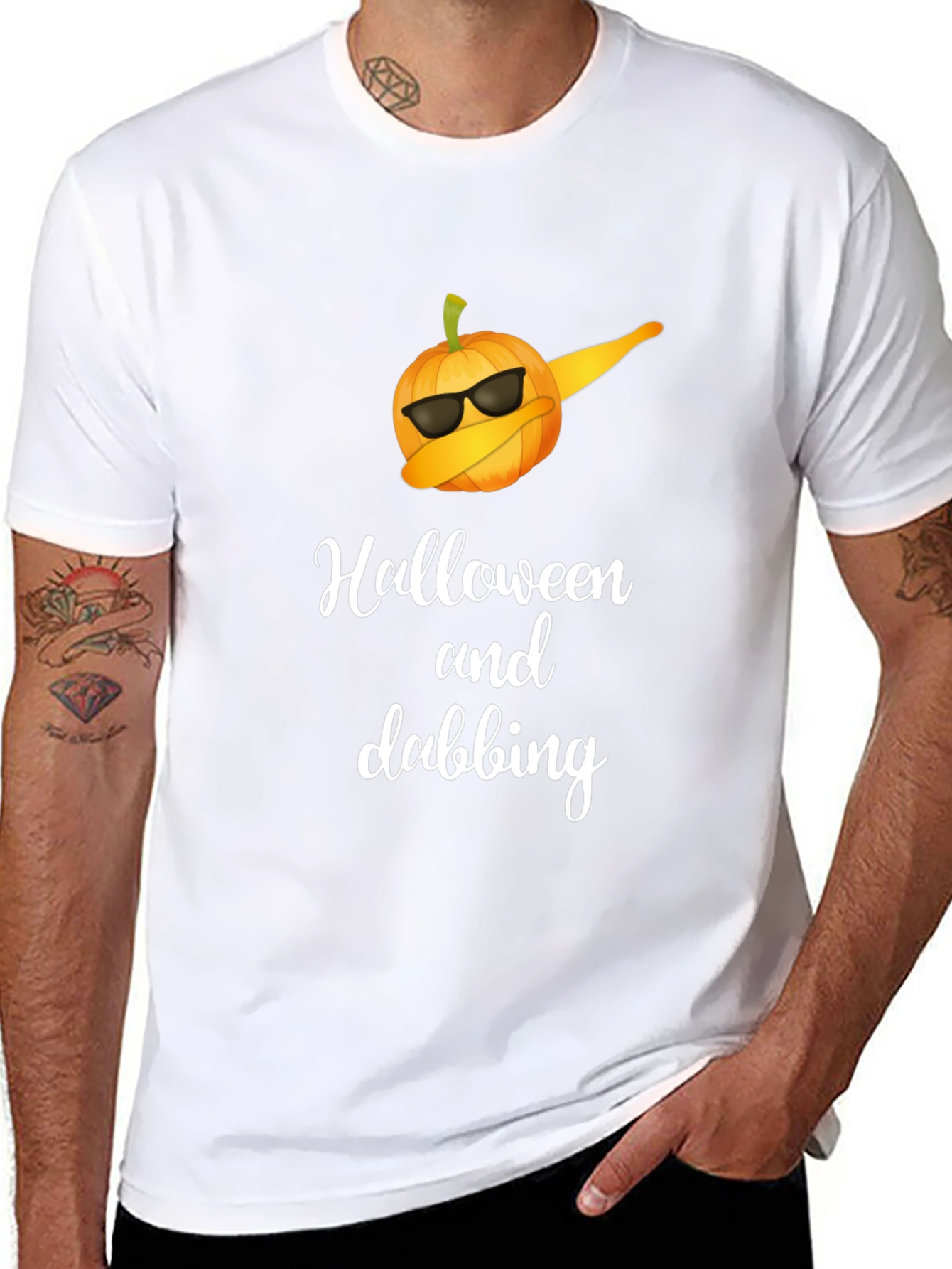 Halloween Dabbing Pumpkin T-Shirt