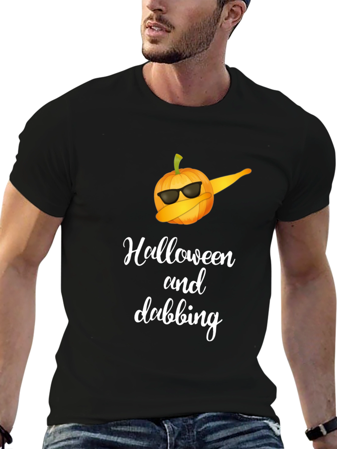 Halloween Dabbing Pumpkin T-Shirt