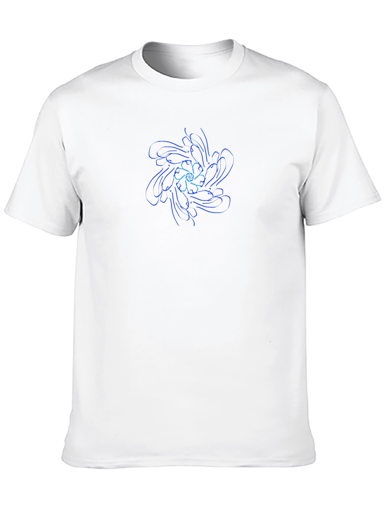 Abstract Geometric T-Shirt - Black