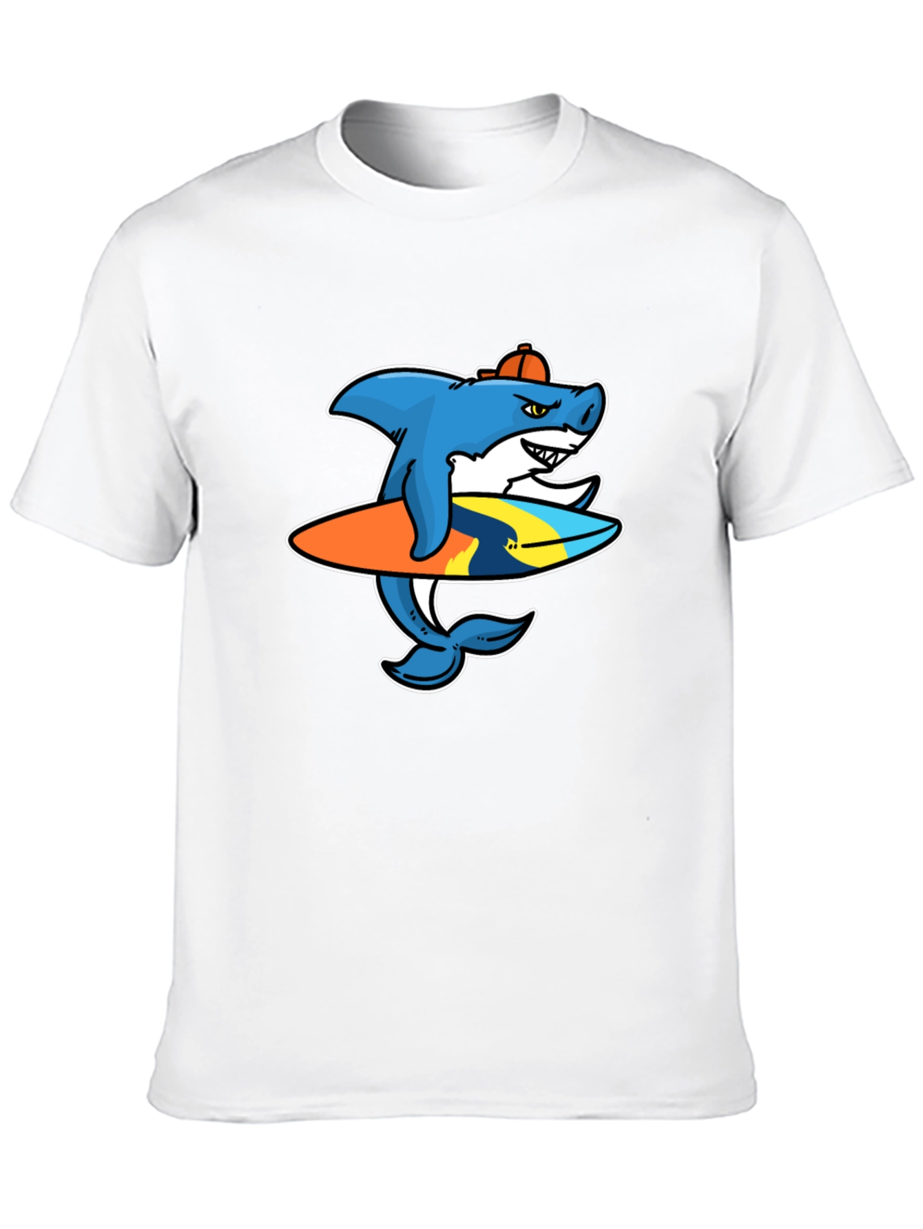 Shark Surfer Graphic T-Shirt