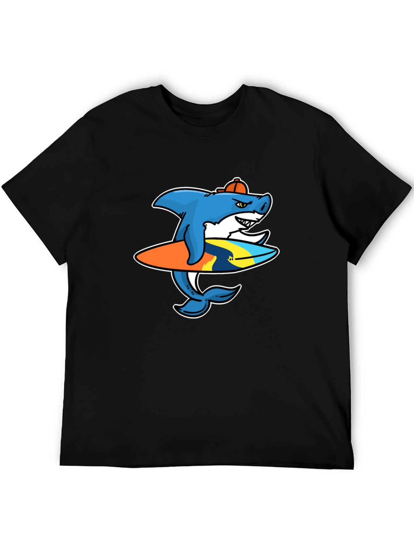 Shark Surfer Graphic T-Shirt