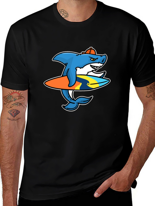 Shark Surfer Graphic T-Shirt