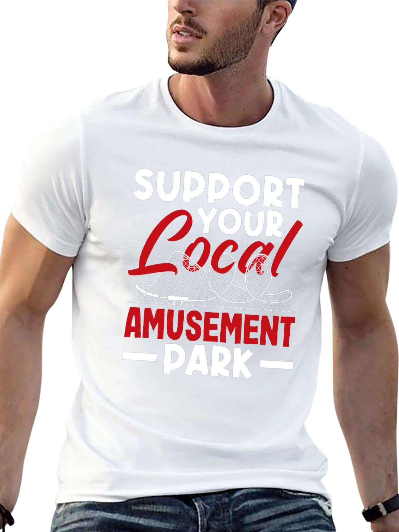 Support Your Local Amusement Park Tee