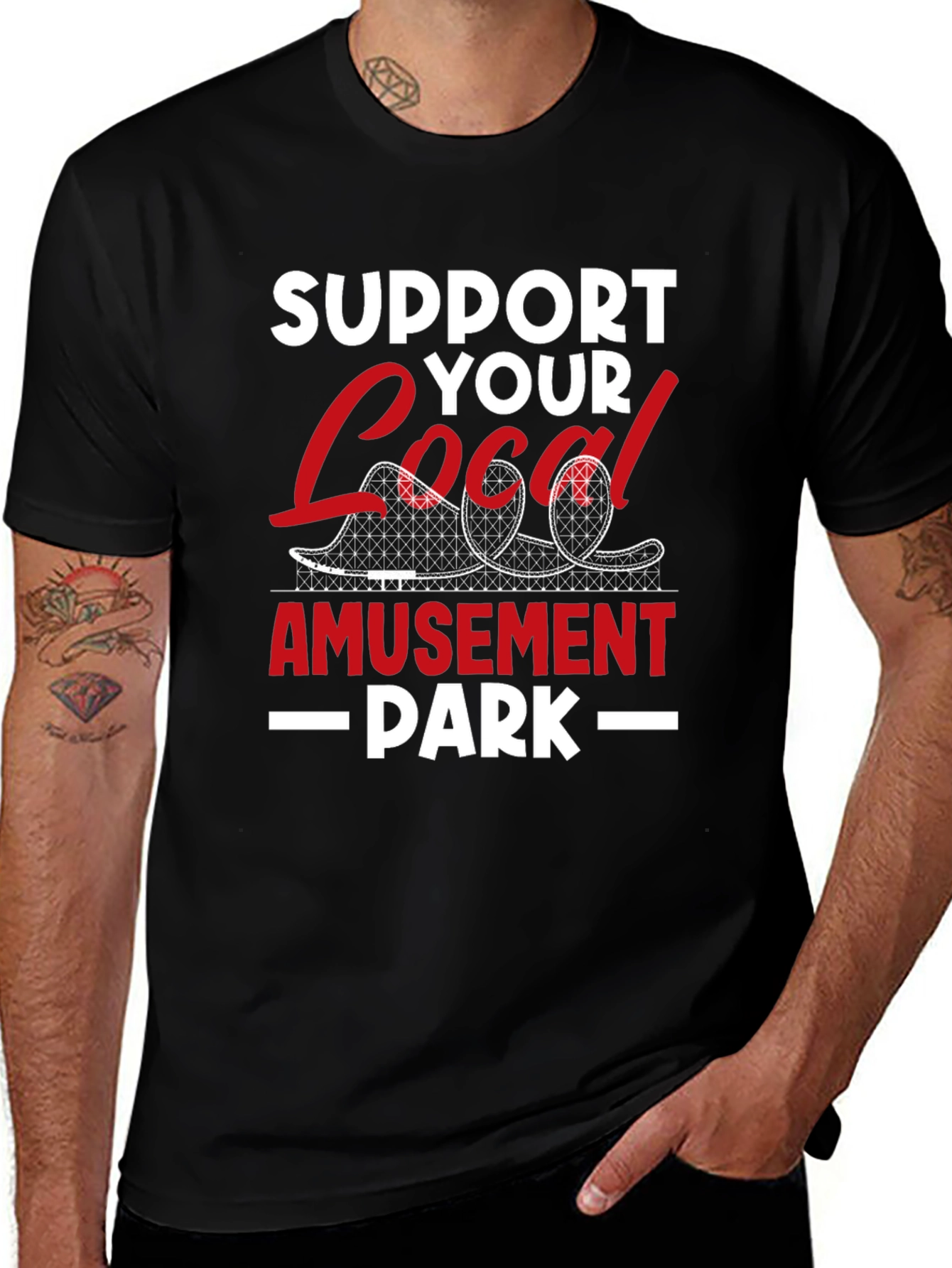 Support Your Local Amusement Park Tee