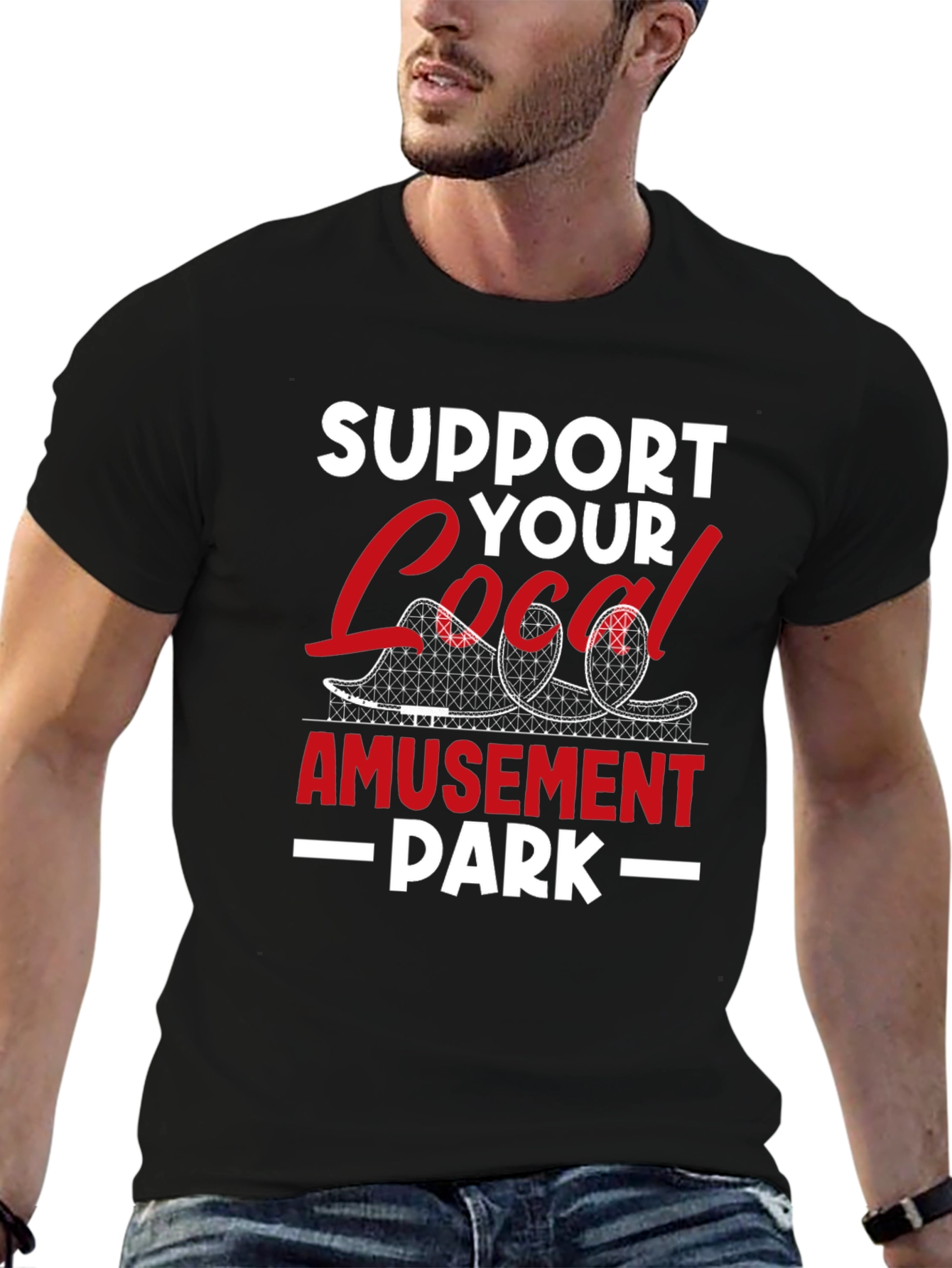 Support Your Local Amusement Park Tee