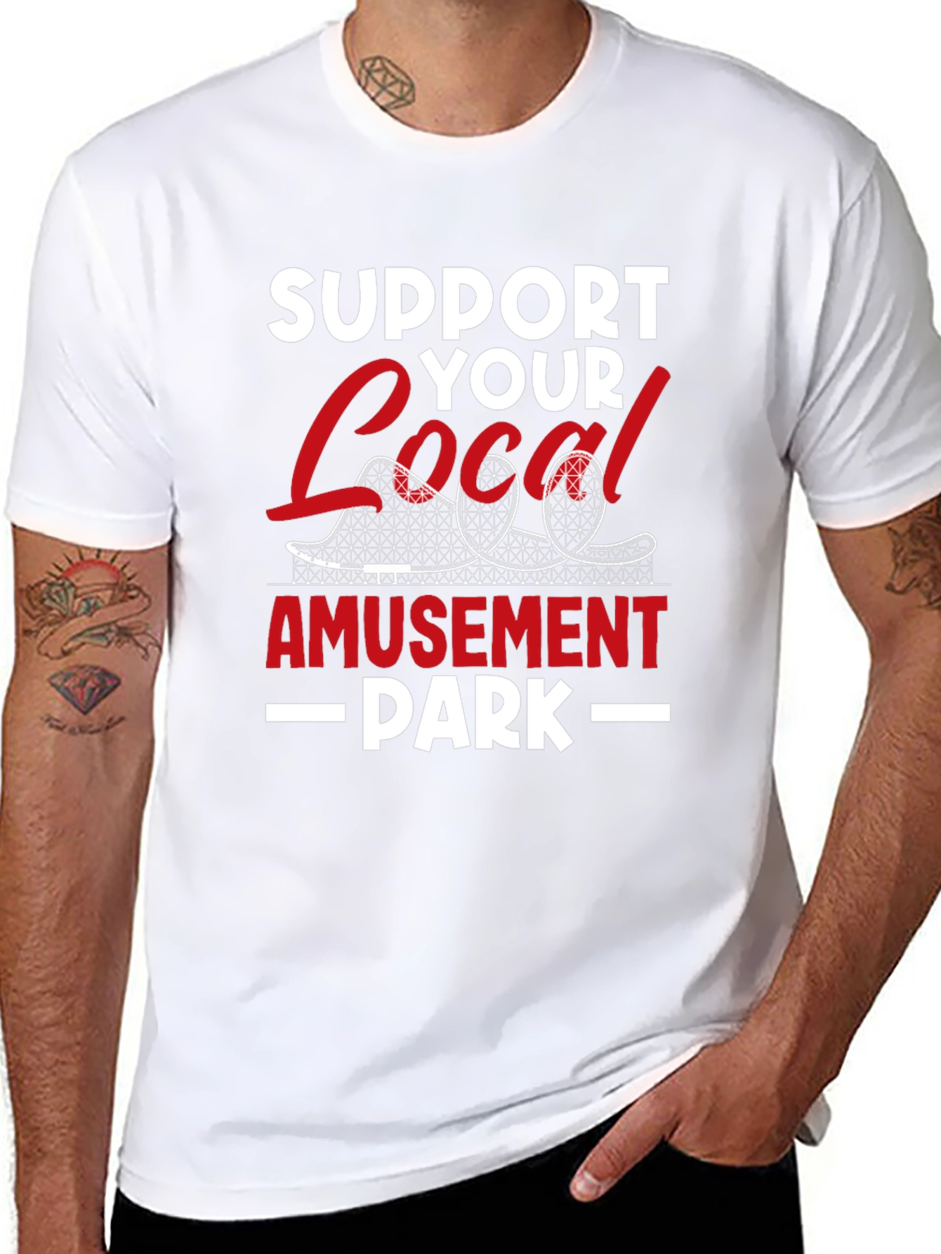 Support Your Local Amusement Park Tee