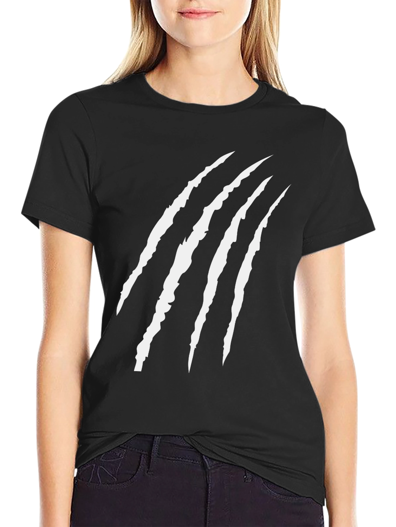 Claw Mark Graphic Tee - Mens Black T-Shirt