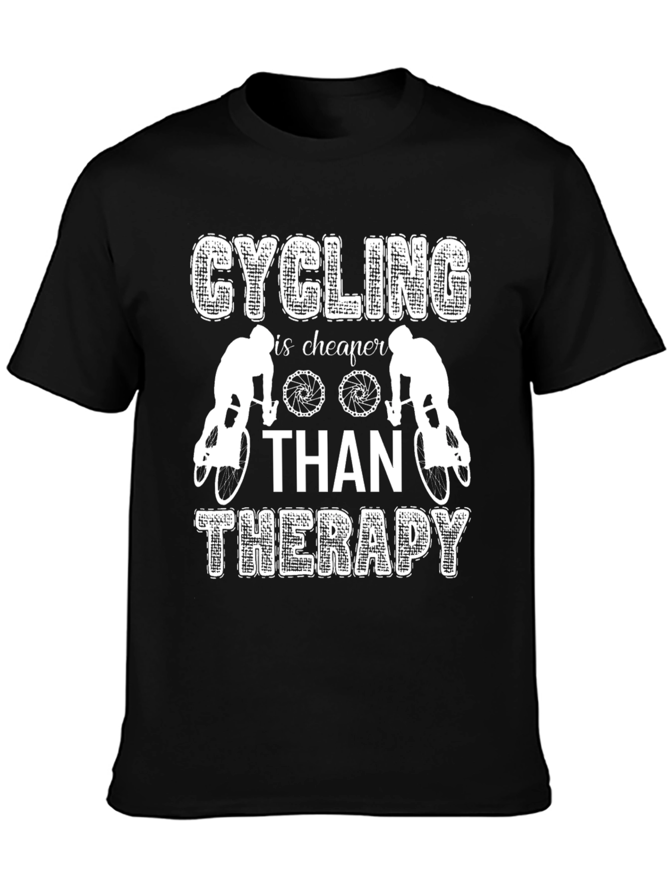 Cycling Cheaper Than Therapy Graphic T-Shirt