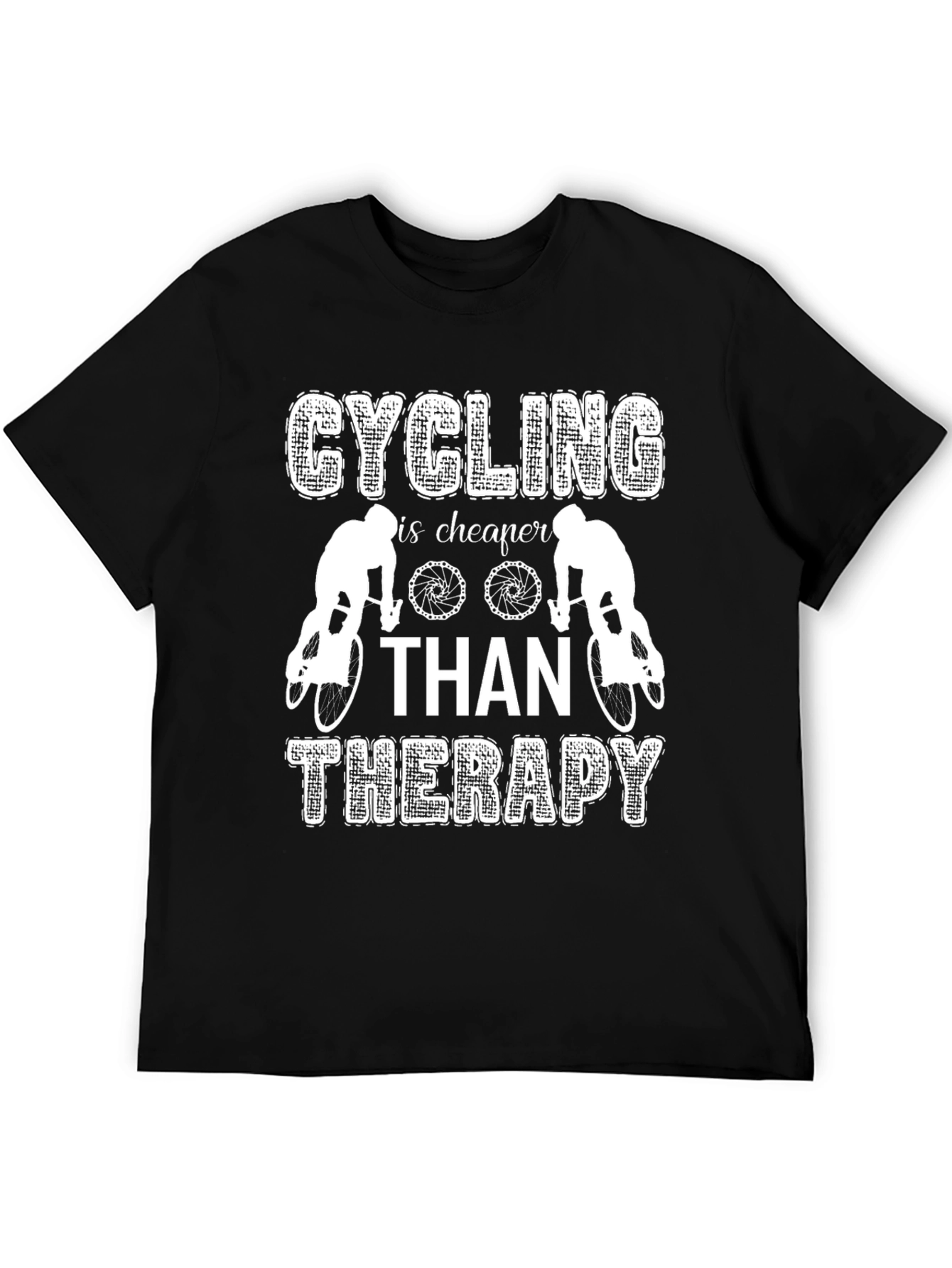 Cycling Cheaper Than Therapy Graphic T-Shirt