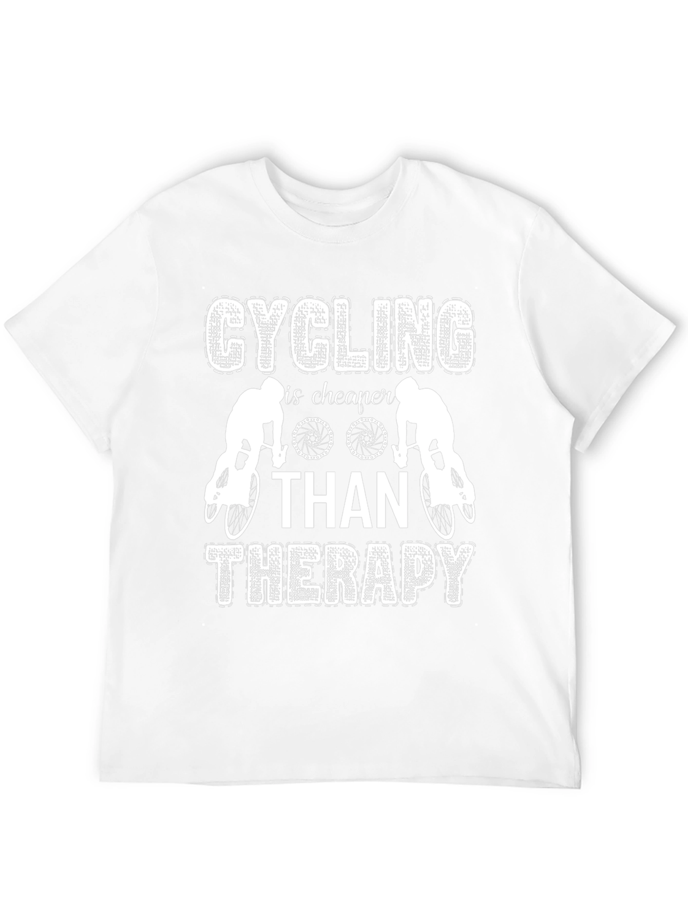 Cycling Cheaper Than Therapy Graphic T-Shirt