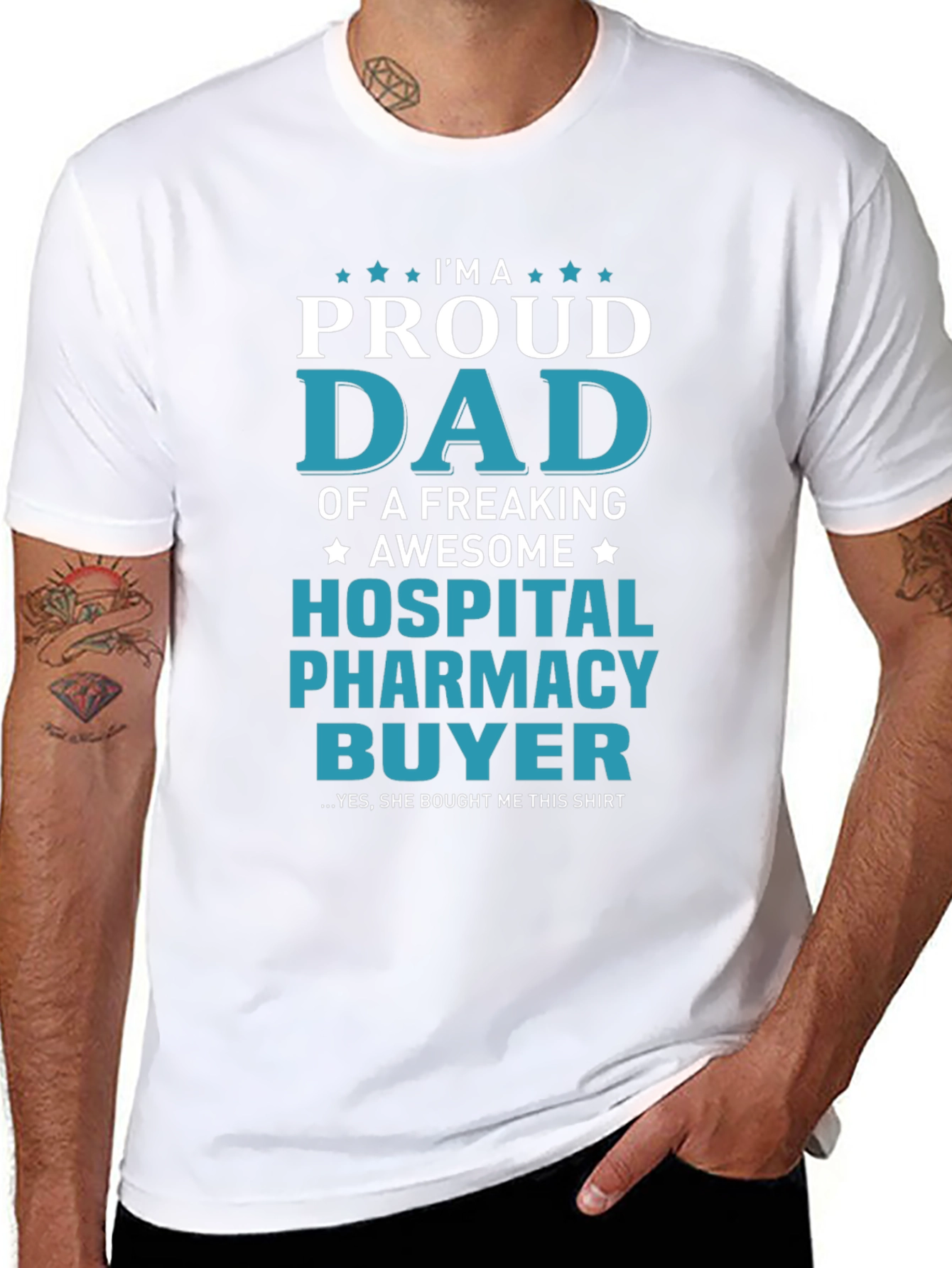 Proud Dad Hospital Pharmacy Buyer T-Shirt