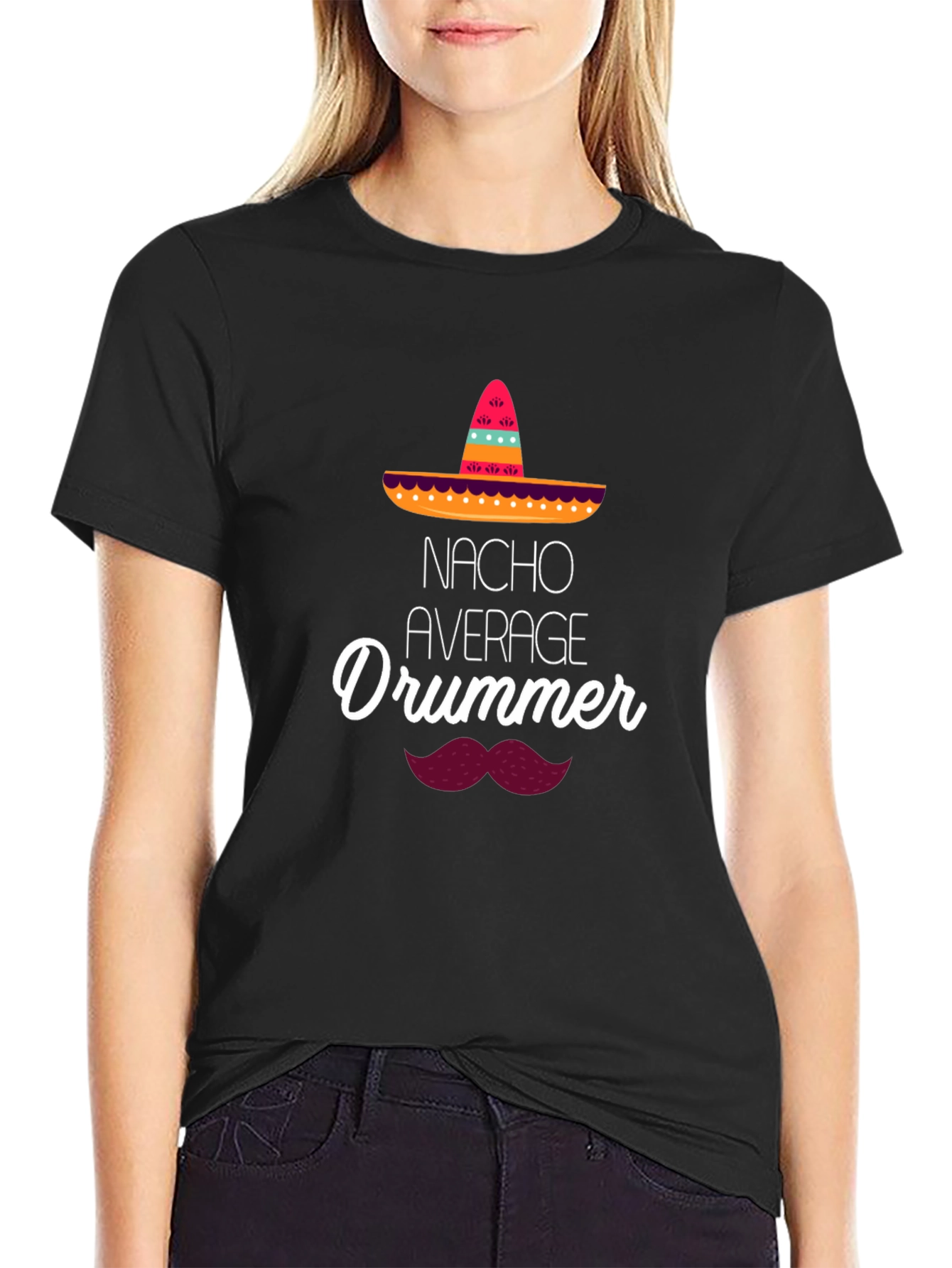 Nacho Average Drummer T-Shirt - Funny Musician Tee