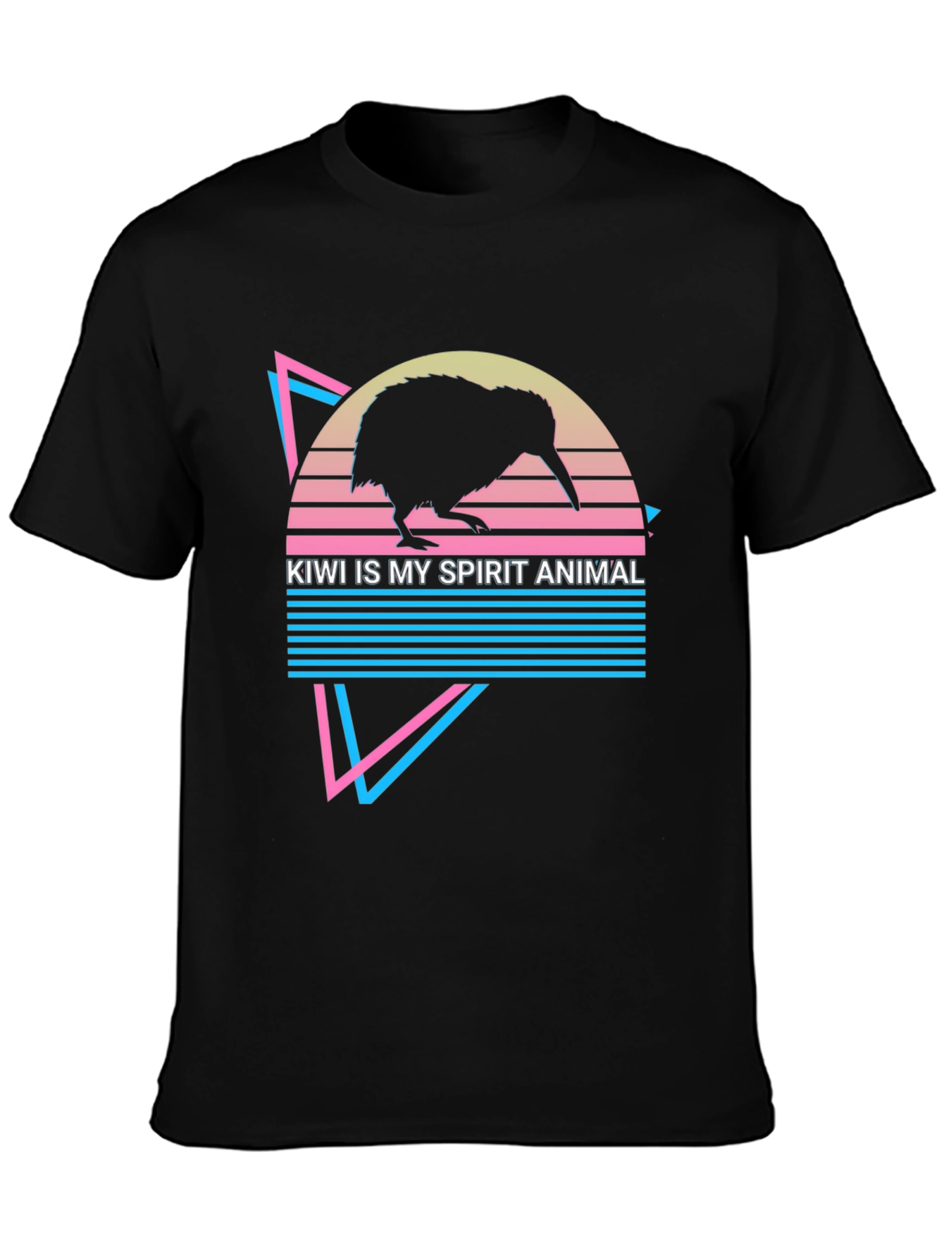 Kiwi Spirit Animal T-Shirt - Retro Style Graphic Tee