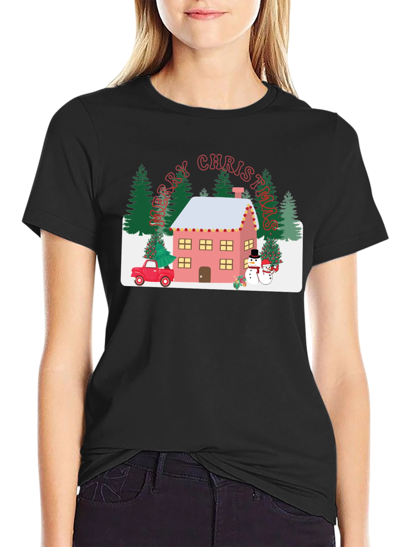 Festive Christmas Graphic T-Shirt