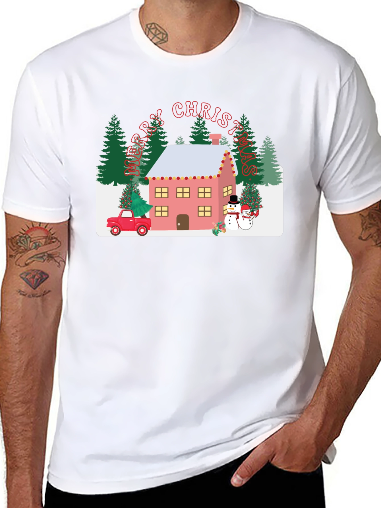 Festive Christmas Graphic T-Shirt