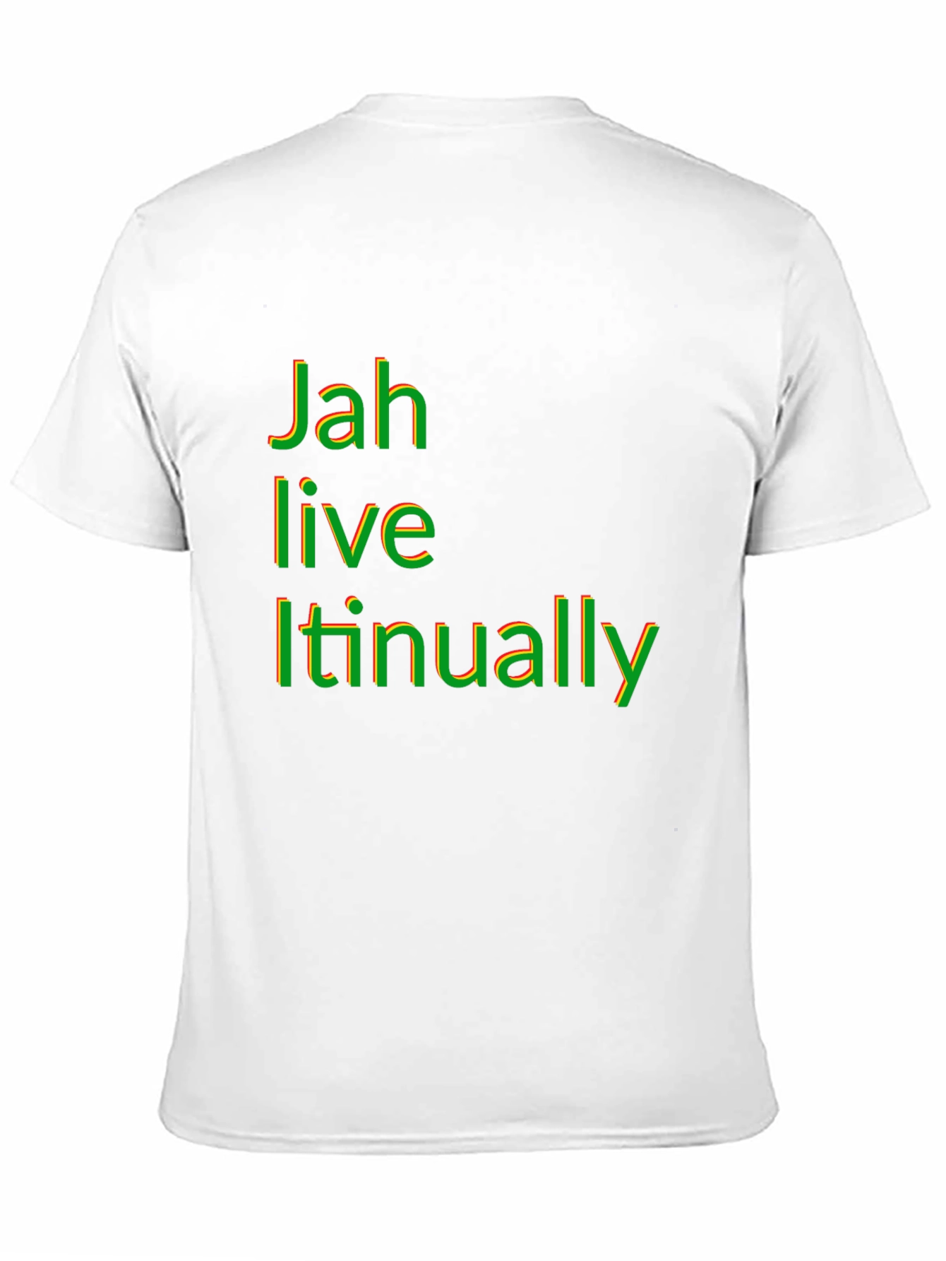 Rasta Jah Live Itinually Black T-Shirt