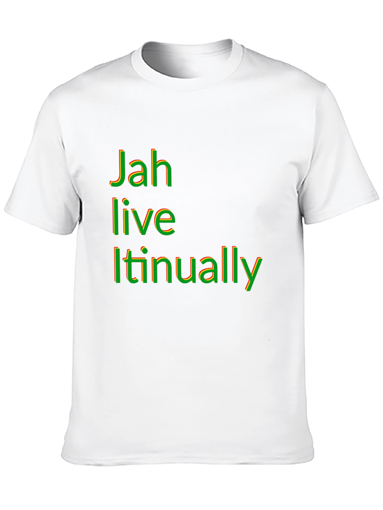 Rasta Jah Live Itinually Black T-Shirt