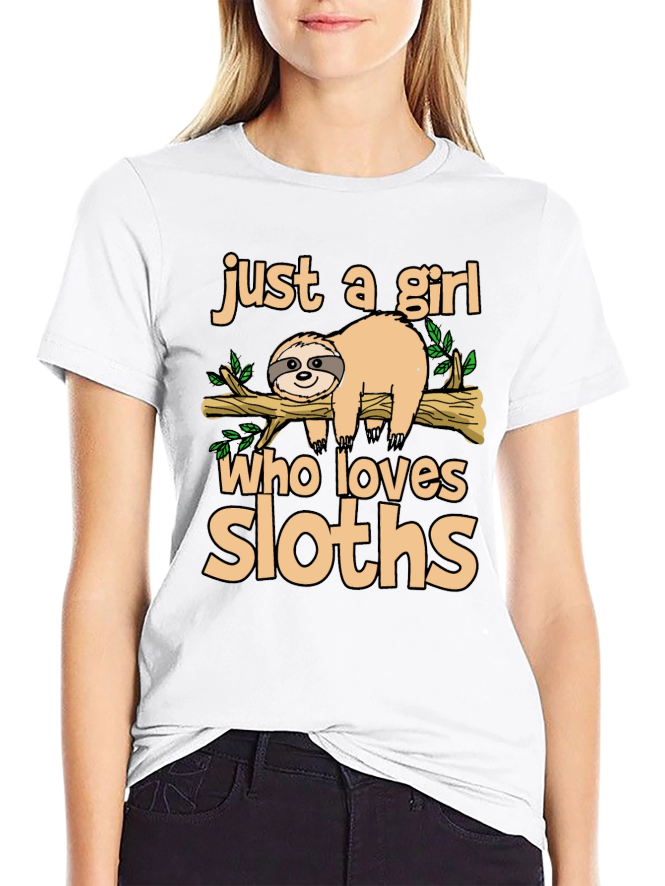 Girl Who Loves Sloths T-Shirt