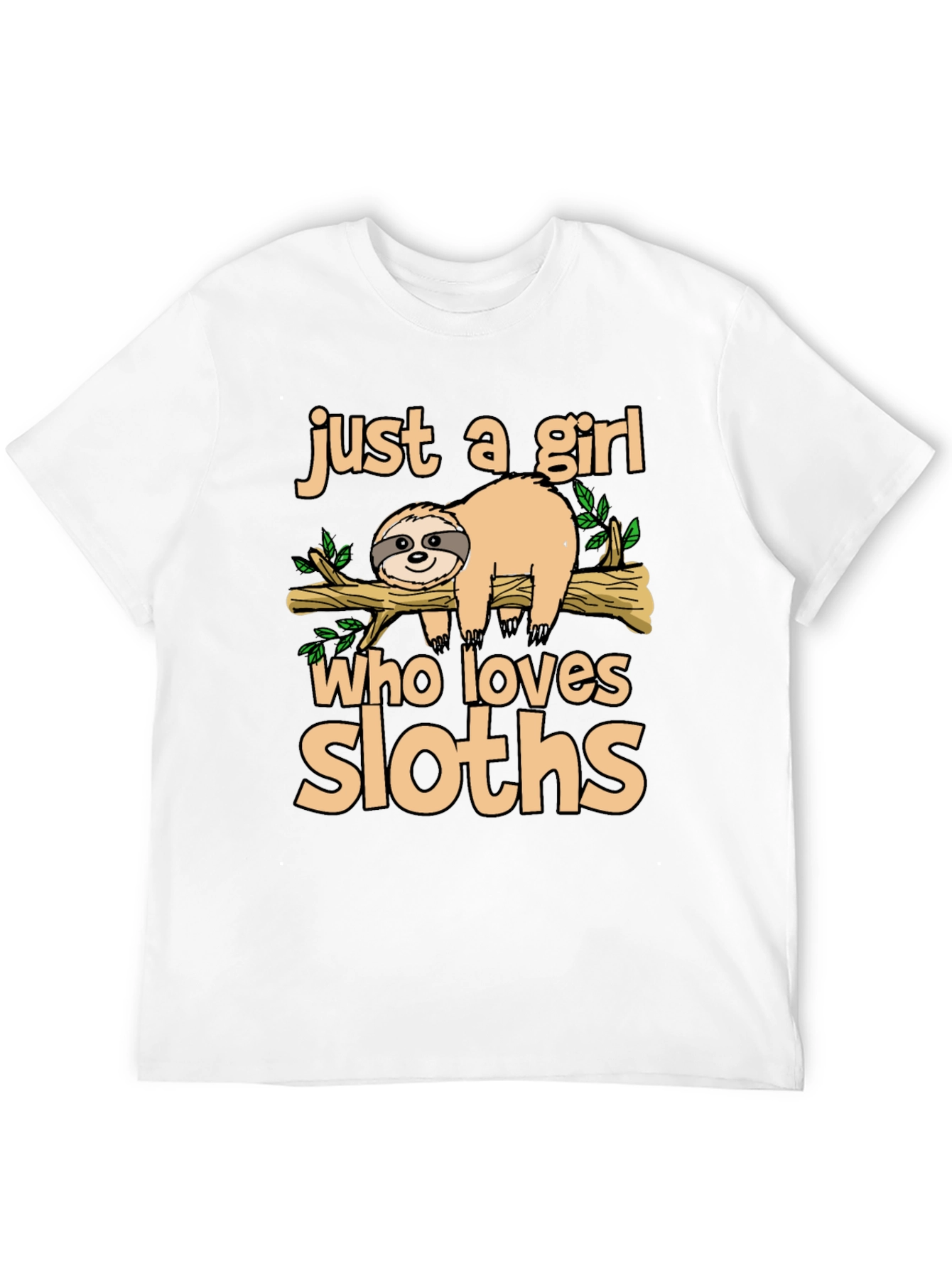 Girl Who Loves Sloths T-Shirt