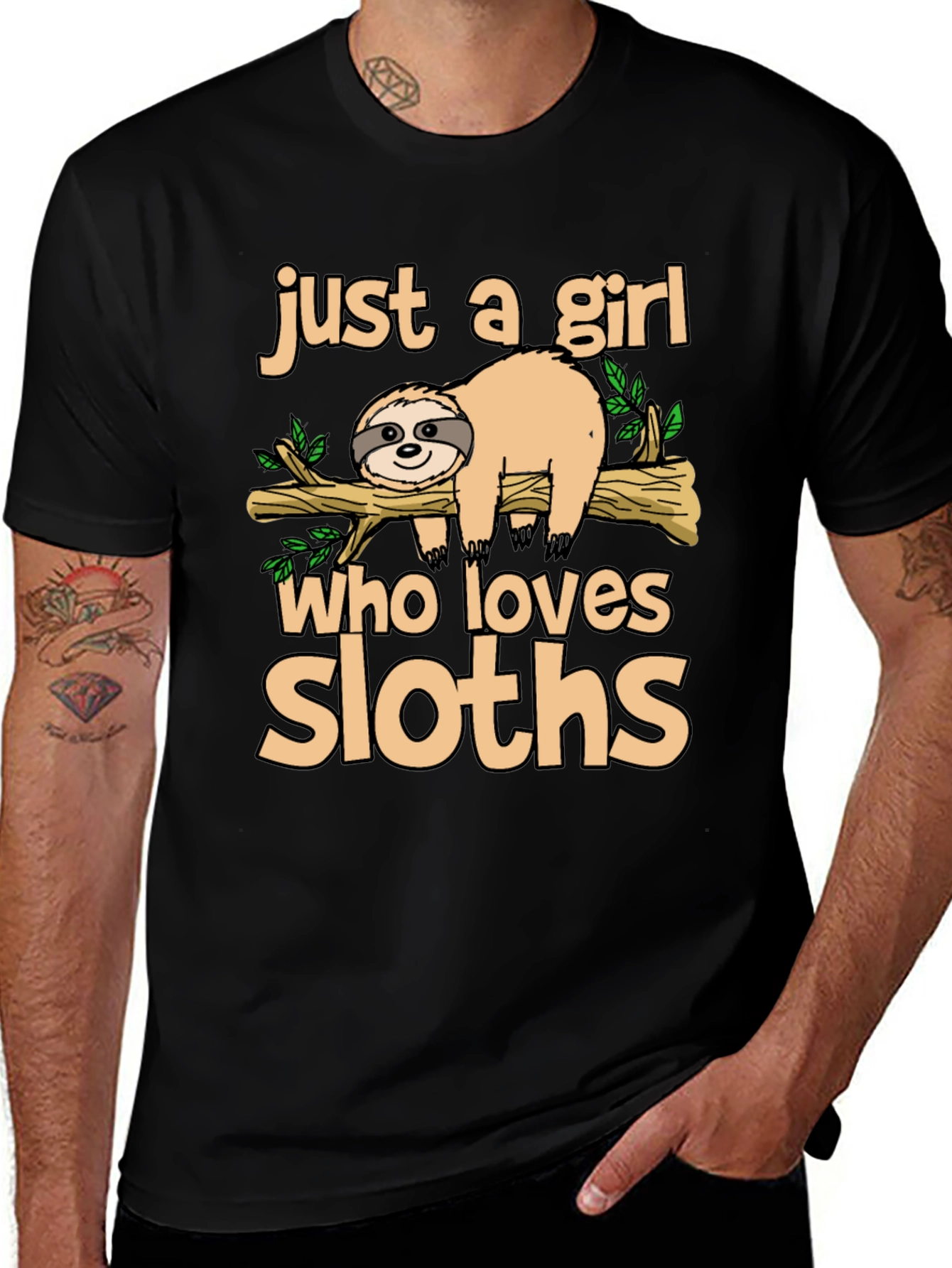 Girl Who Loves Sloths T-Shirt
