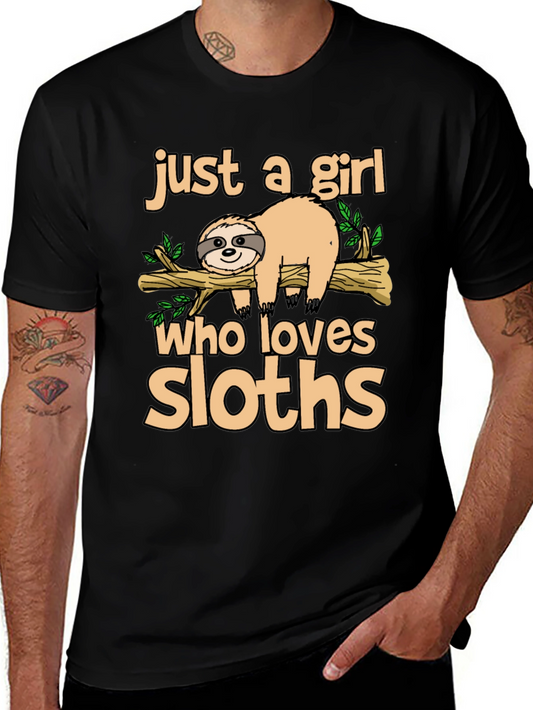 Girl Who Loves Sloths T-Shirt