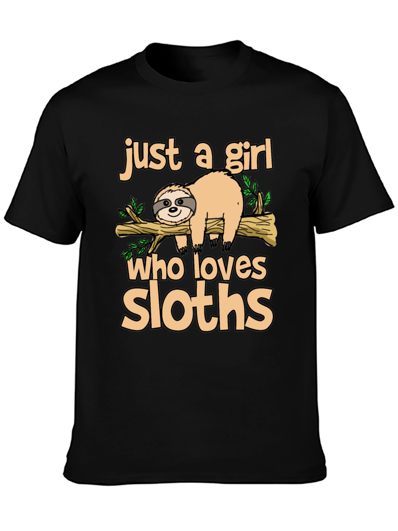 Girl Who Loves Sloths T-Shirt