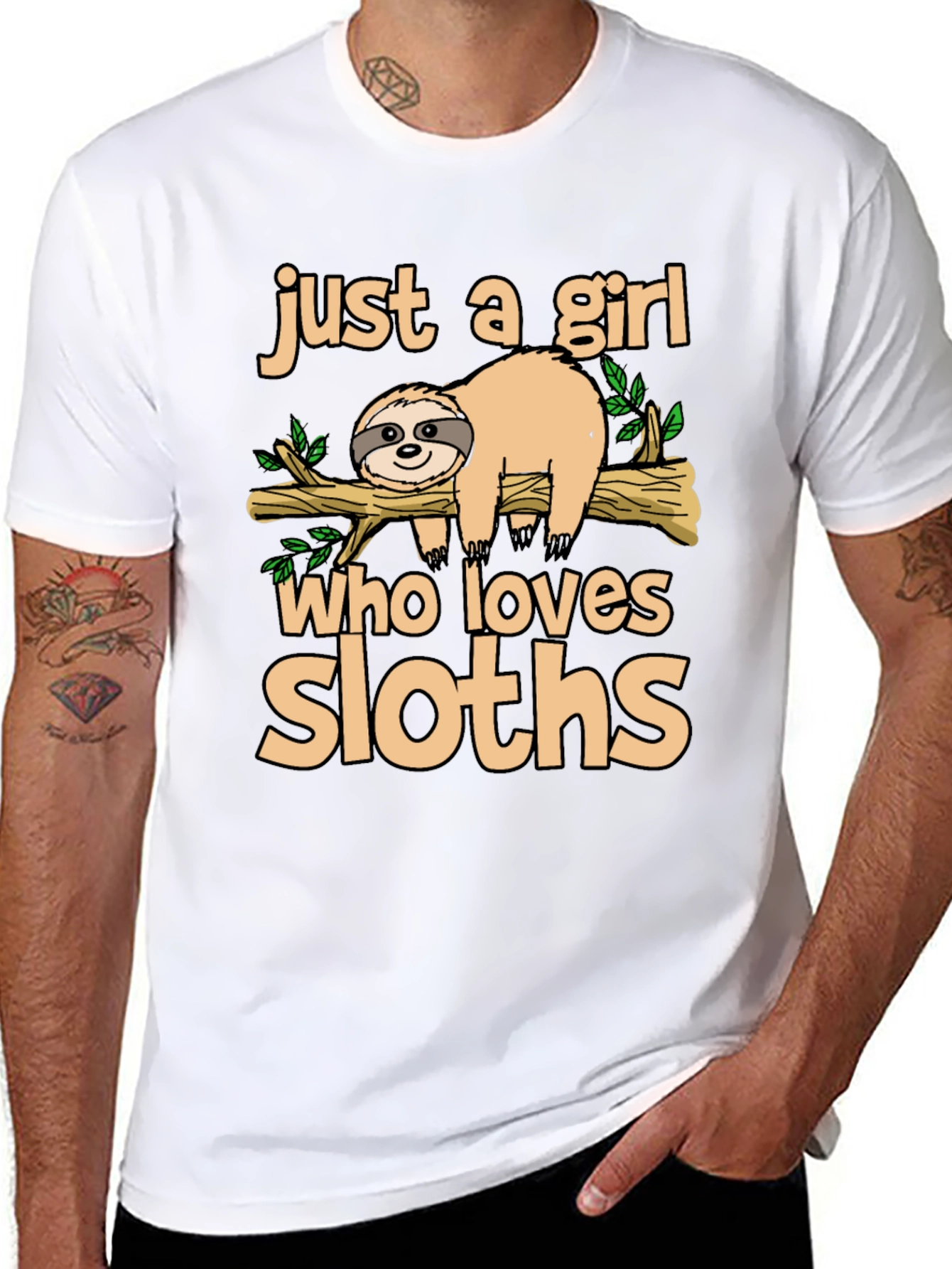Girl Who Loves Sloths T-Shirt
