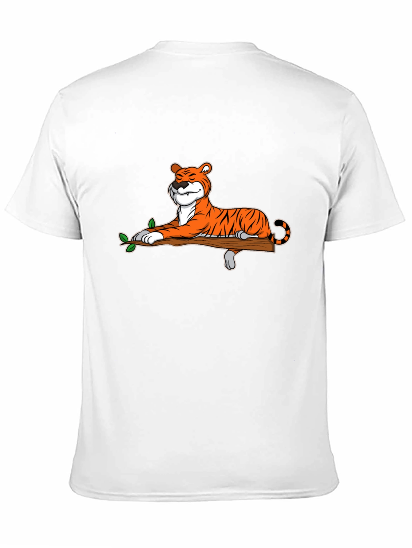 Cool Tiger on Branch Graphic T-Shirt