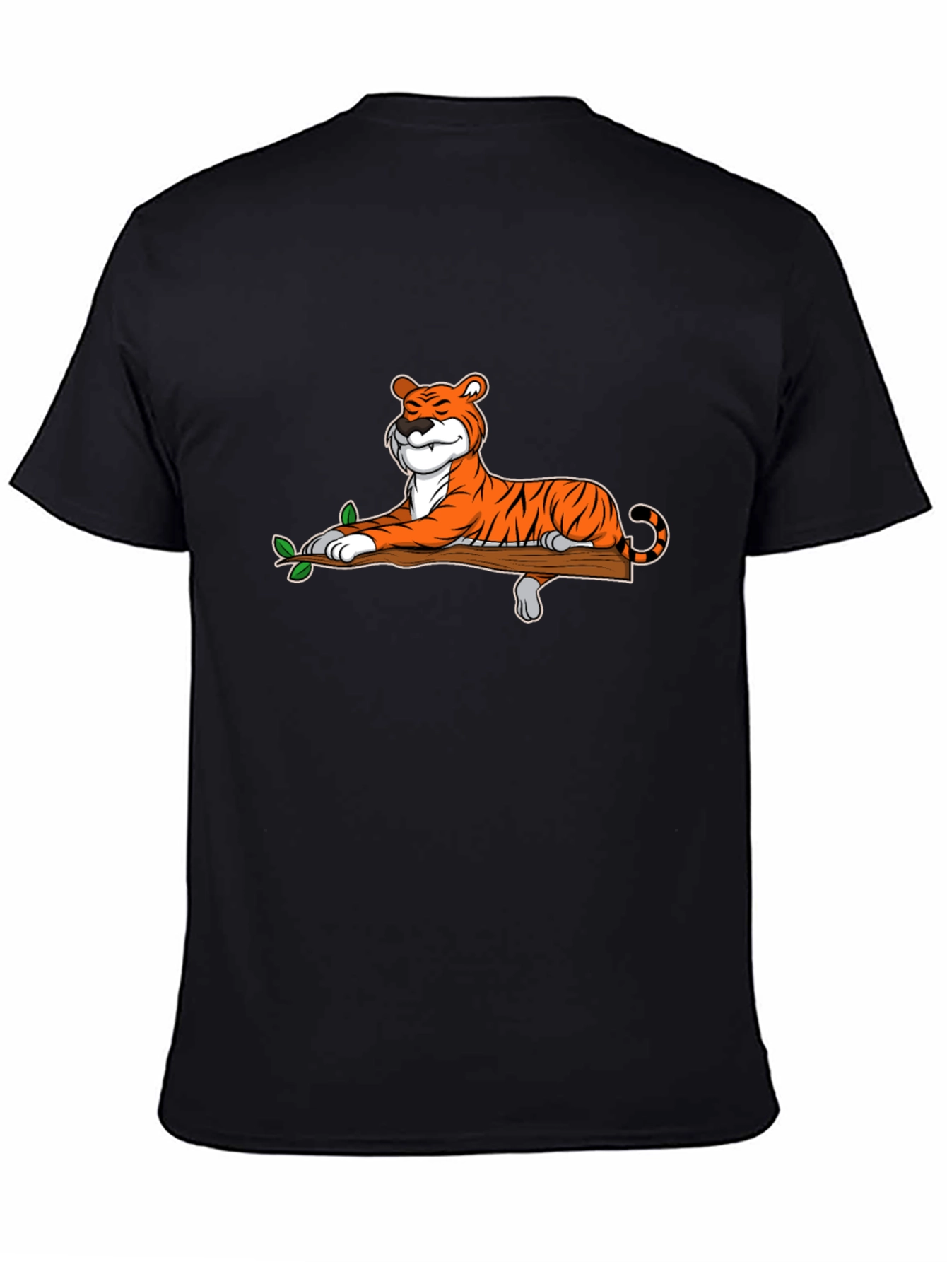 Cool Tiger on Branch Graphic T-Shirt