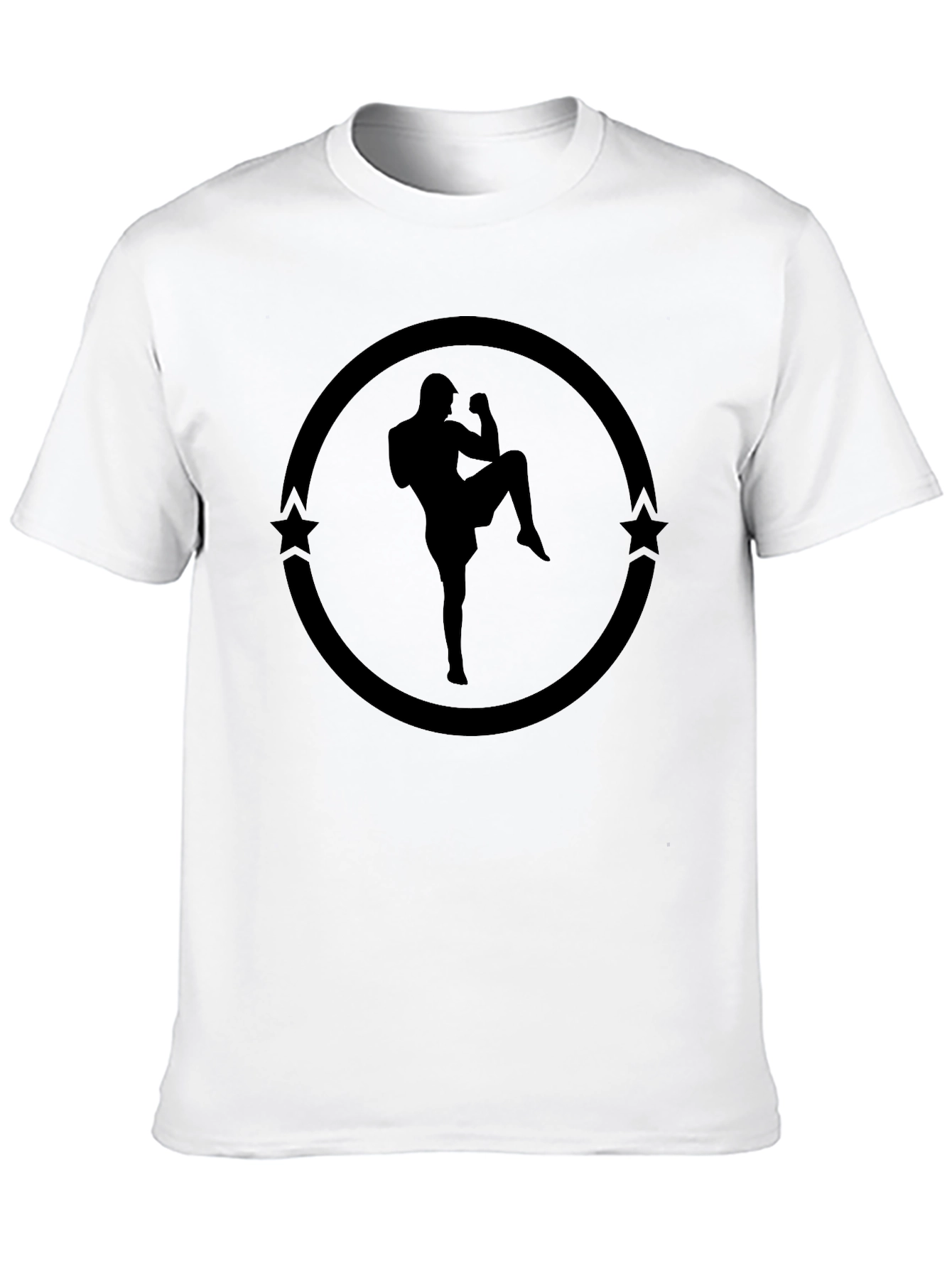 Muay Thai Silhouette T-Shirt - Kickboxing Graphic Tee