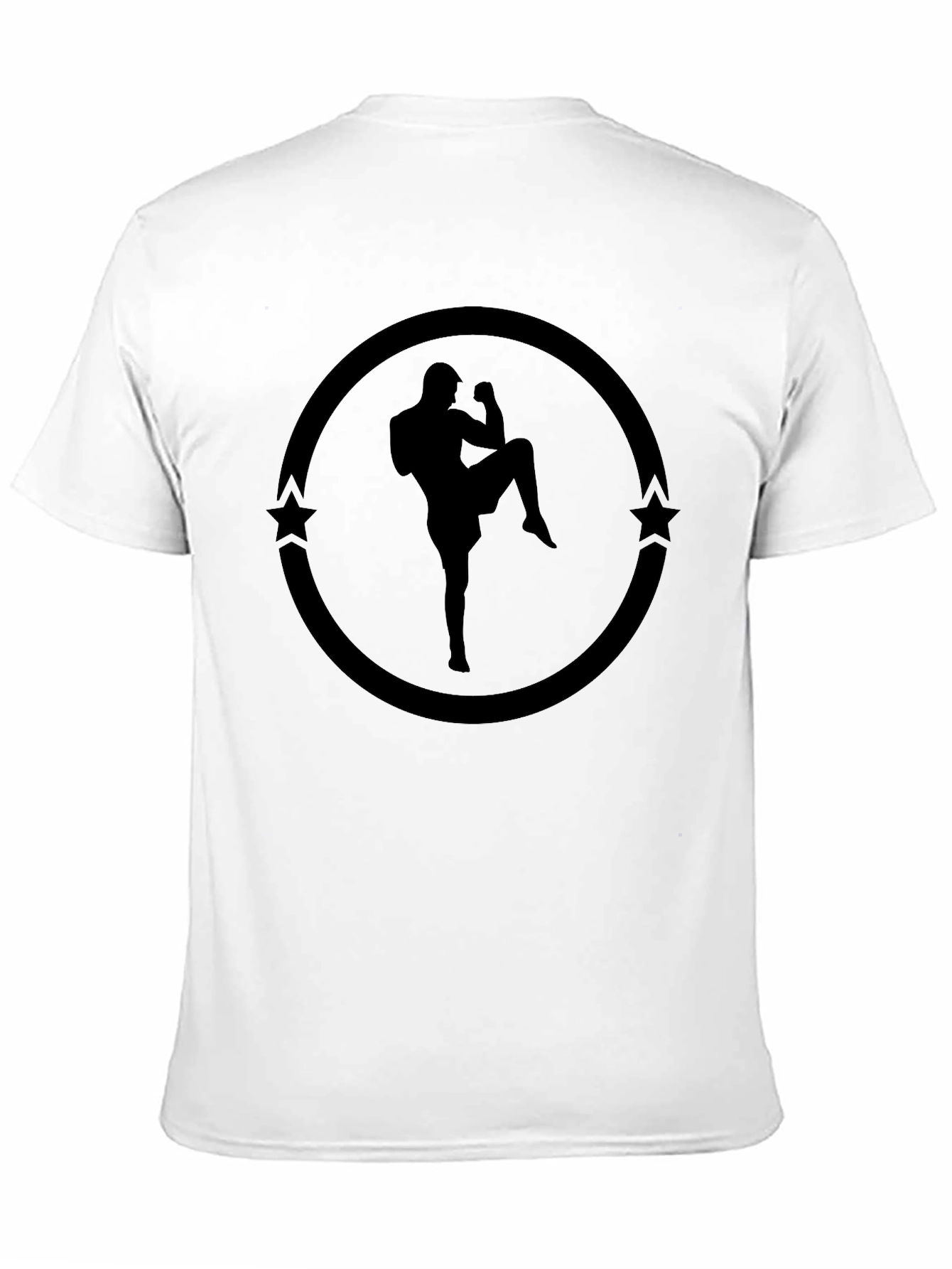 Muay Thai Silhouette T-Shirt - Kickboxing Graphic Tee