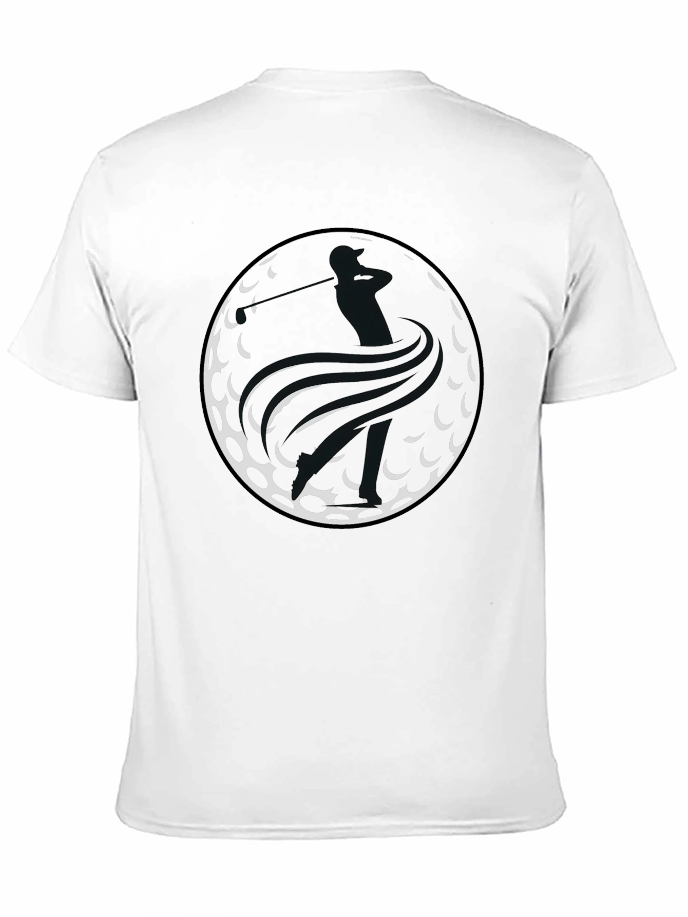 Golf Ball Tee Shirt - Golfer Swing Graphic Tee