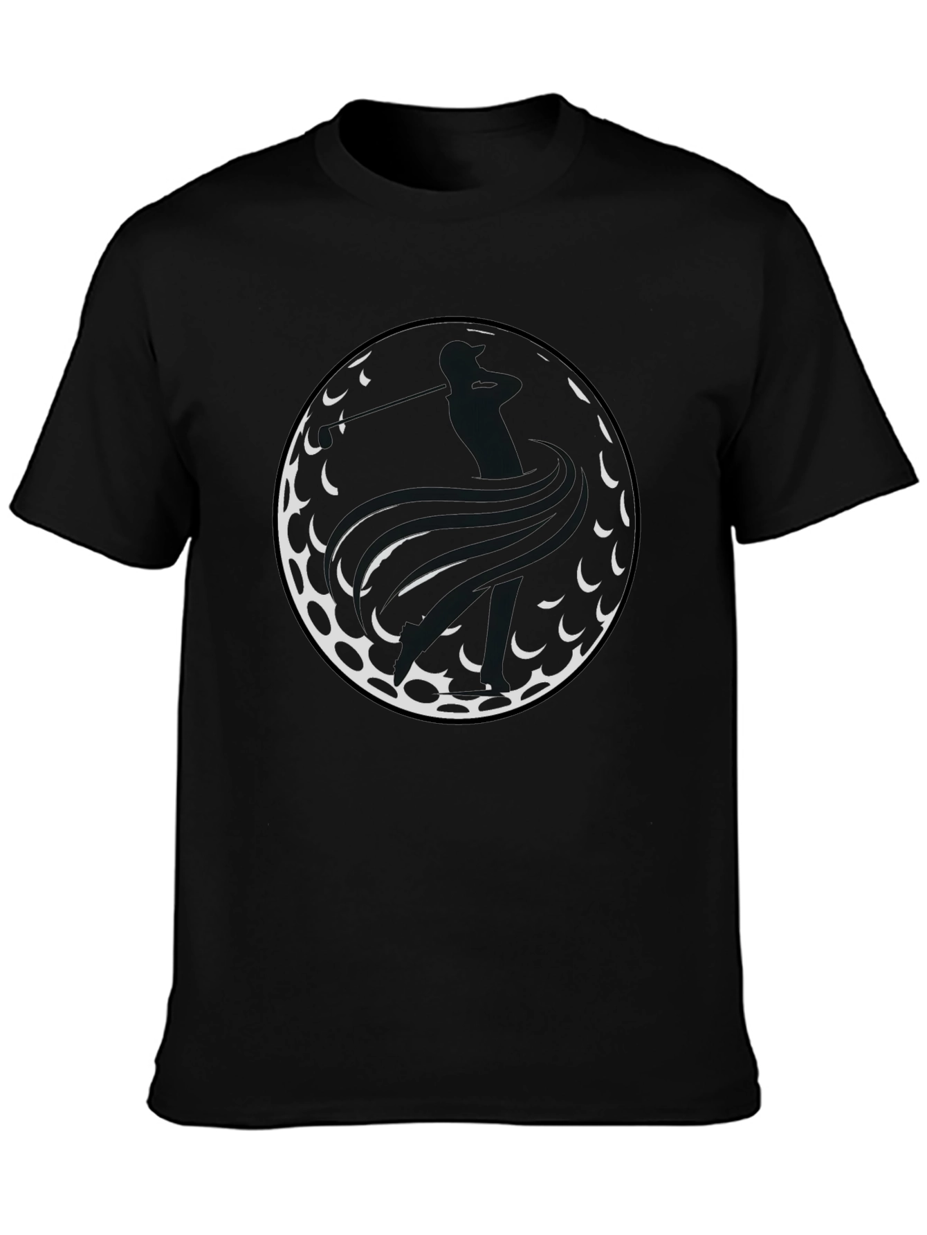 Golf Ball Tee Shirt - Golfer Swing Graphic Tee
