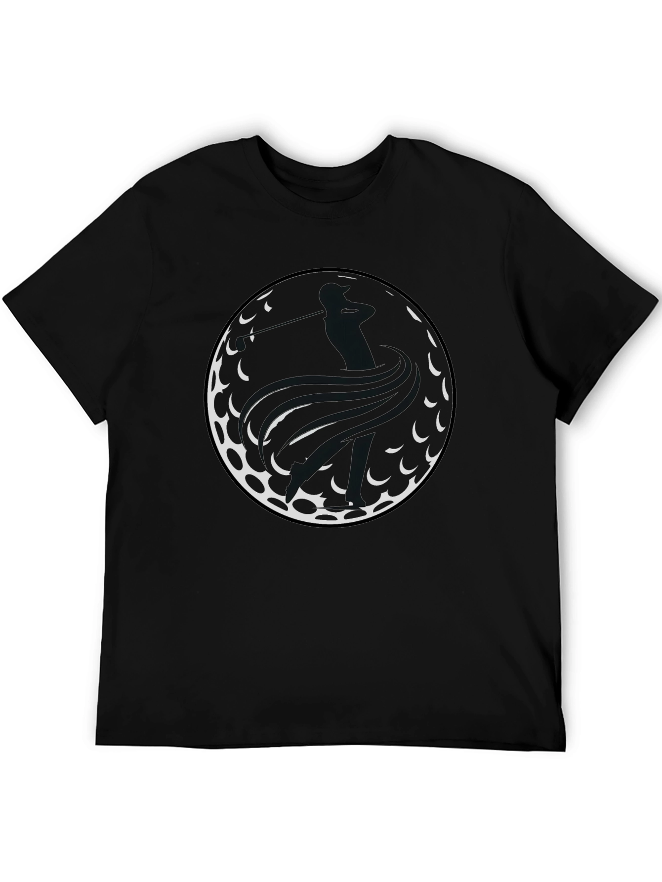 Golf Ball Tee Shirt - Golfer Swing Graphic Tee