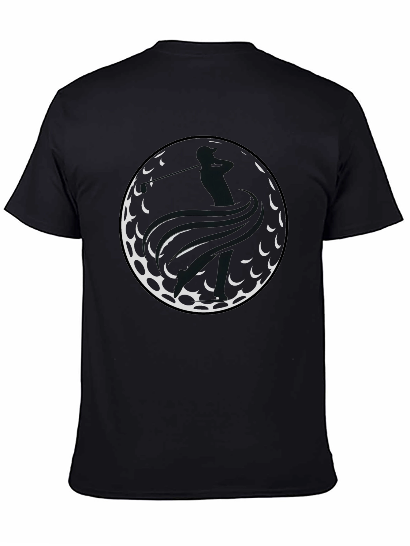 Golf Ball Tee Shirt - Golfer Swing Graphic Tee